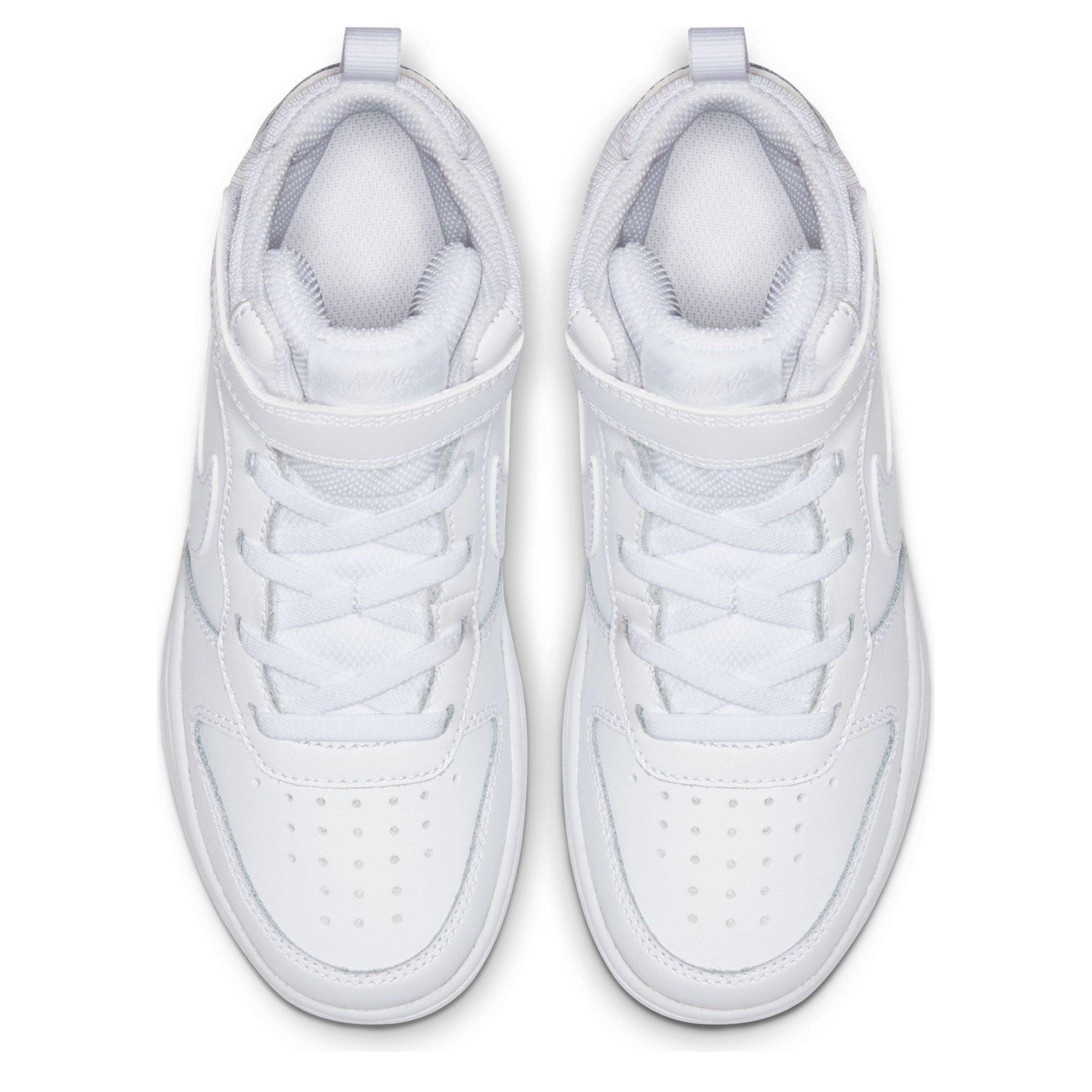 Drievoudig Wit - Nike - Court Borough Mid 2 Little Kids' Shoe - 3