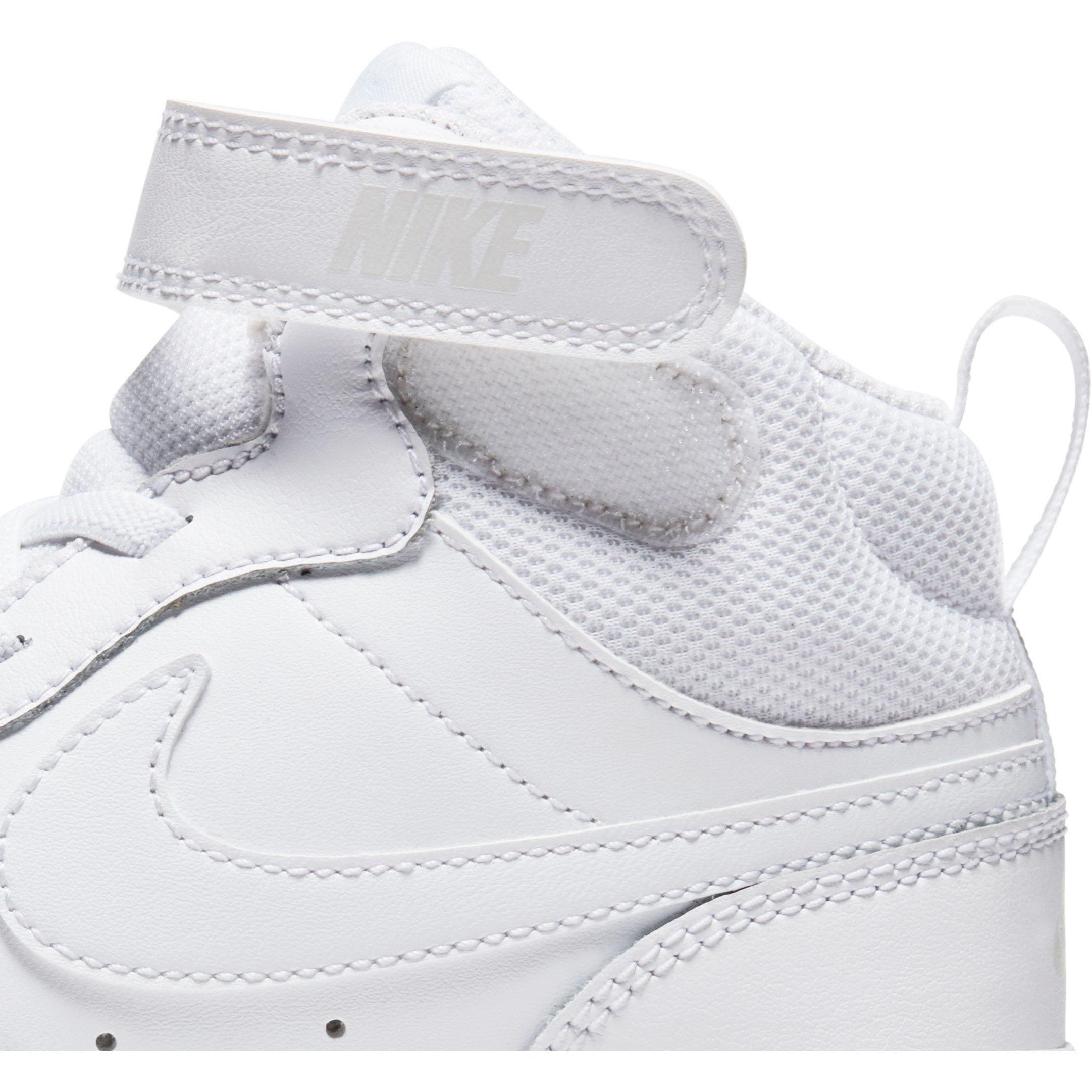 Drievoudig Wit - Nike - Court Borough Mid 2 Little Kids' Shoe - 5