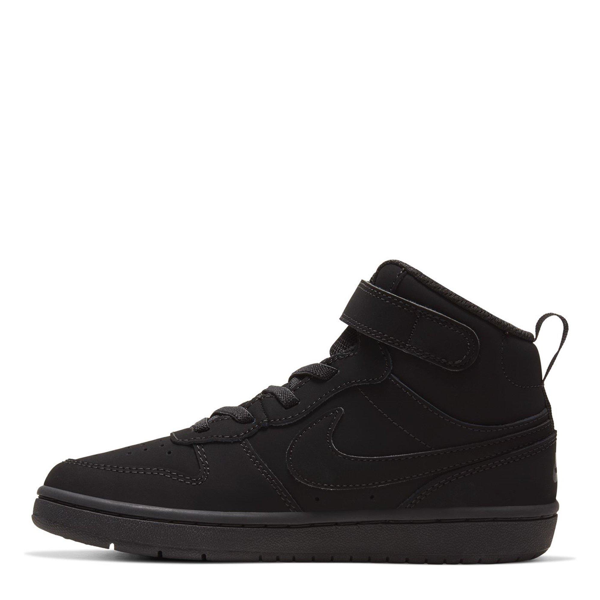 Triple Black - Nike - Court Borough Mid 2 Little Kids' Shoe - 2