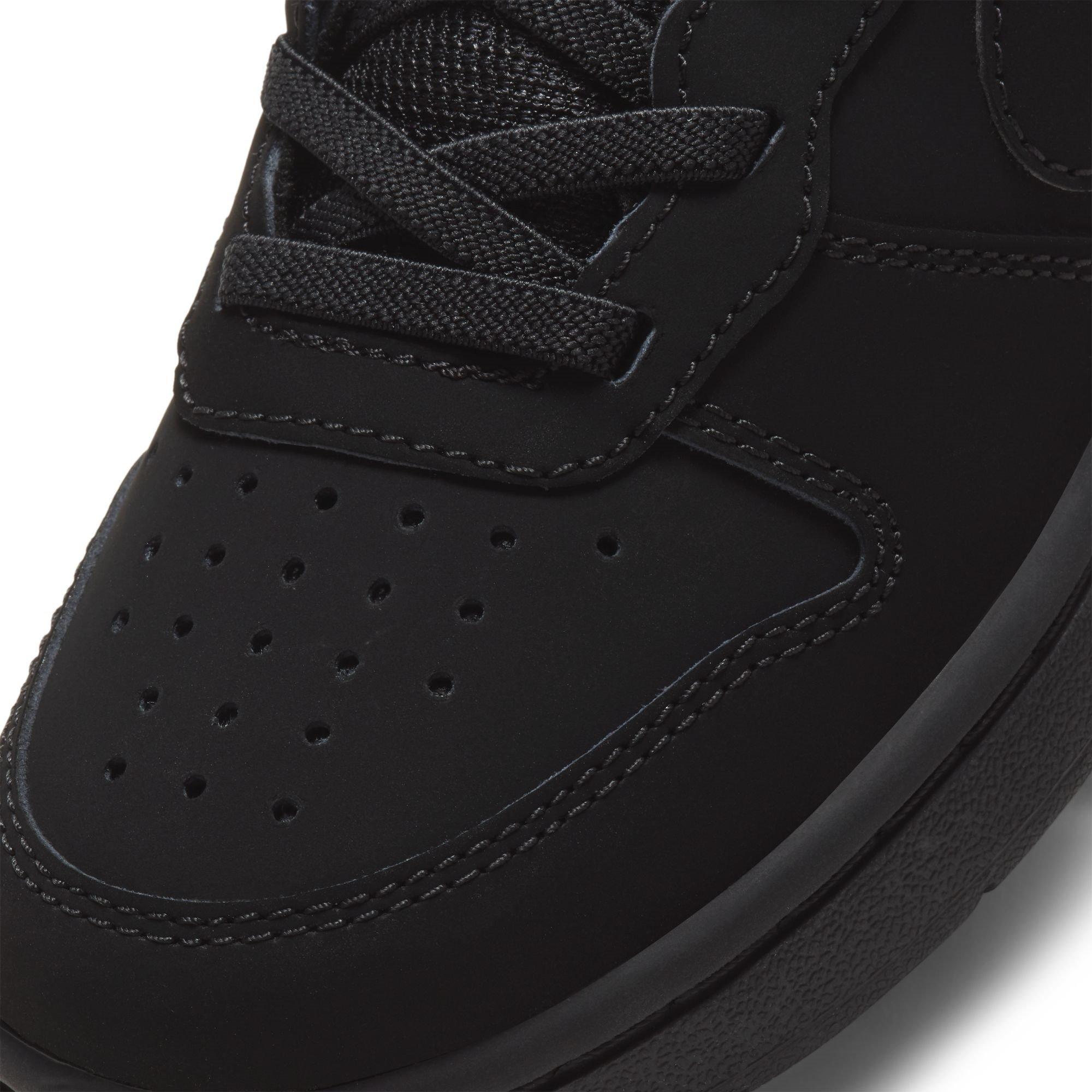 Triple Black - Nike - Court Borough Mid 2 Little Kids' Shoe - 7