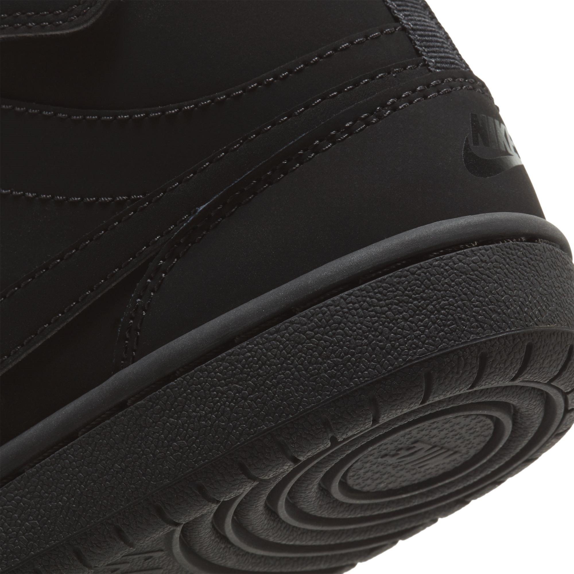 Triple Black - Nike - Court Borough Mid 2 Little Kids' Shoe - 8