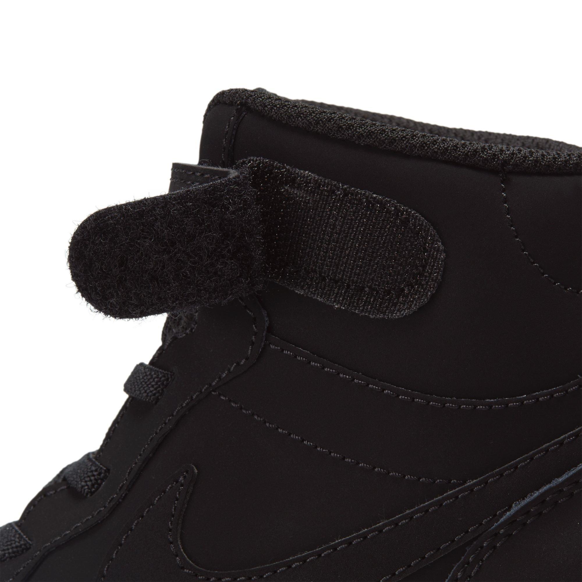 Triple Black - Nike - Court Borough Mid 2 Little Kids' Shoe - 9