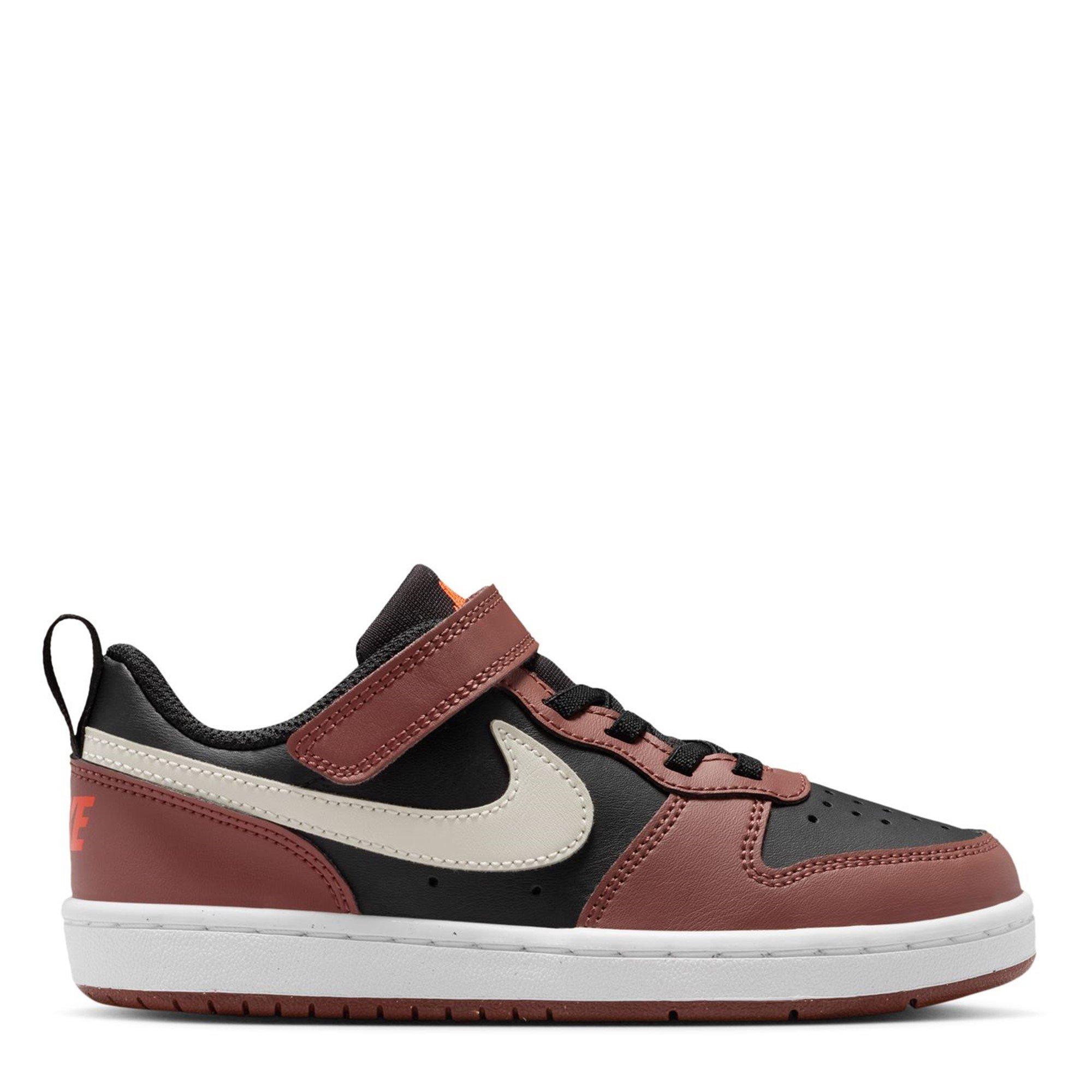 Nike Boys Court Borough Low Recraft - Black/Red - 2 (34)