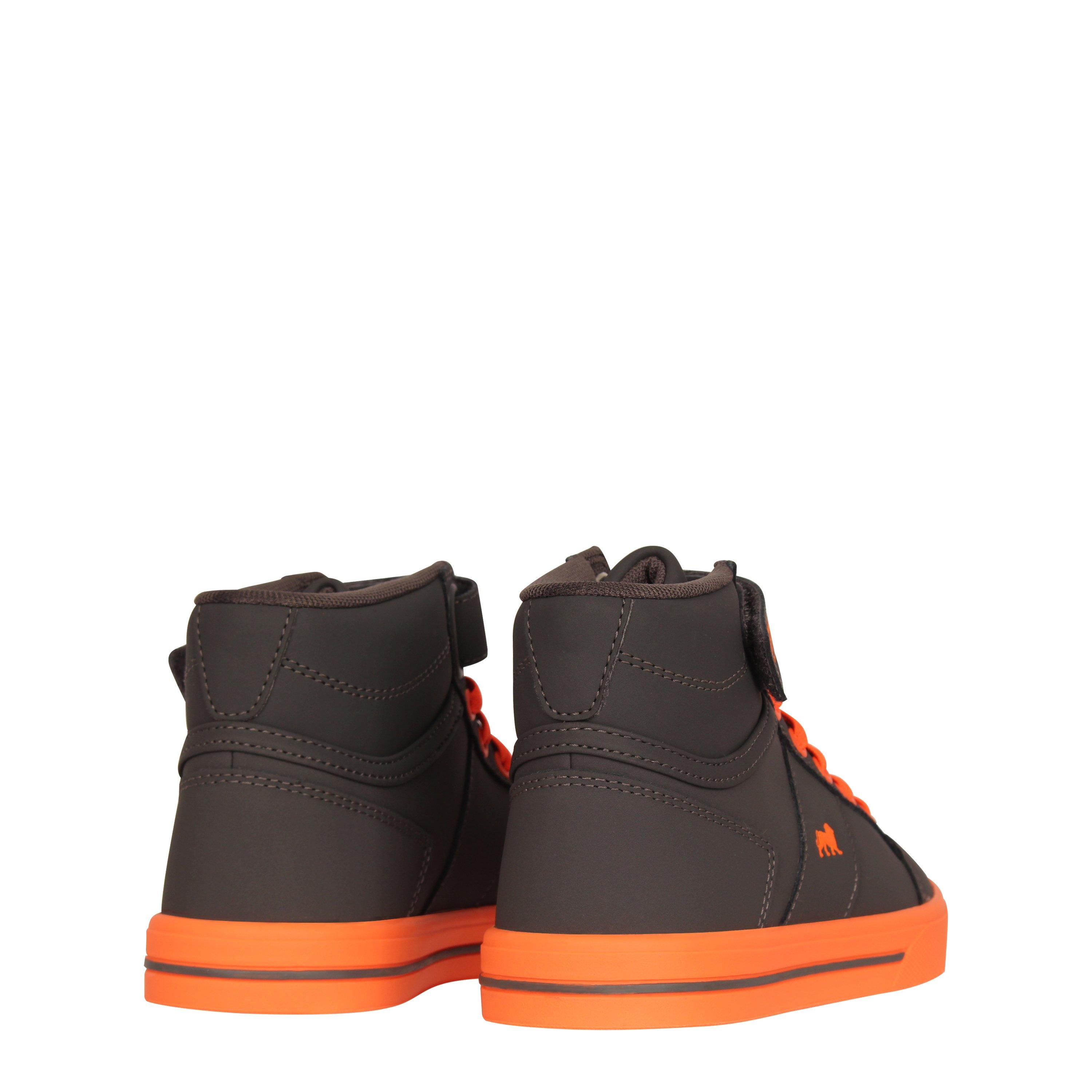 Grey/Orange - Lonsdale - Canons Childrens Hi Top Trainers - 4