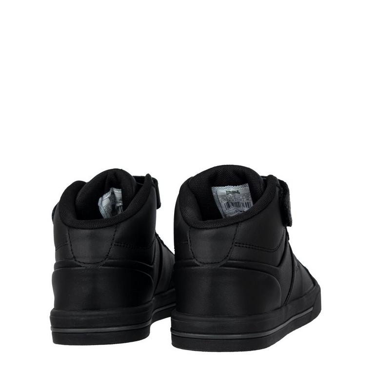 Negro/Carbón - Lonsdale - Canons Childrens Hi Top Trainers - 4