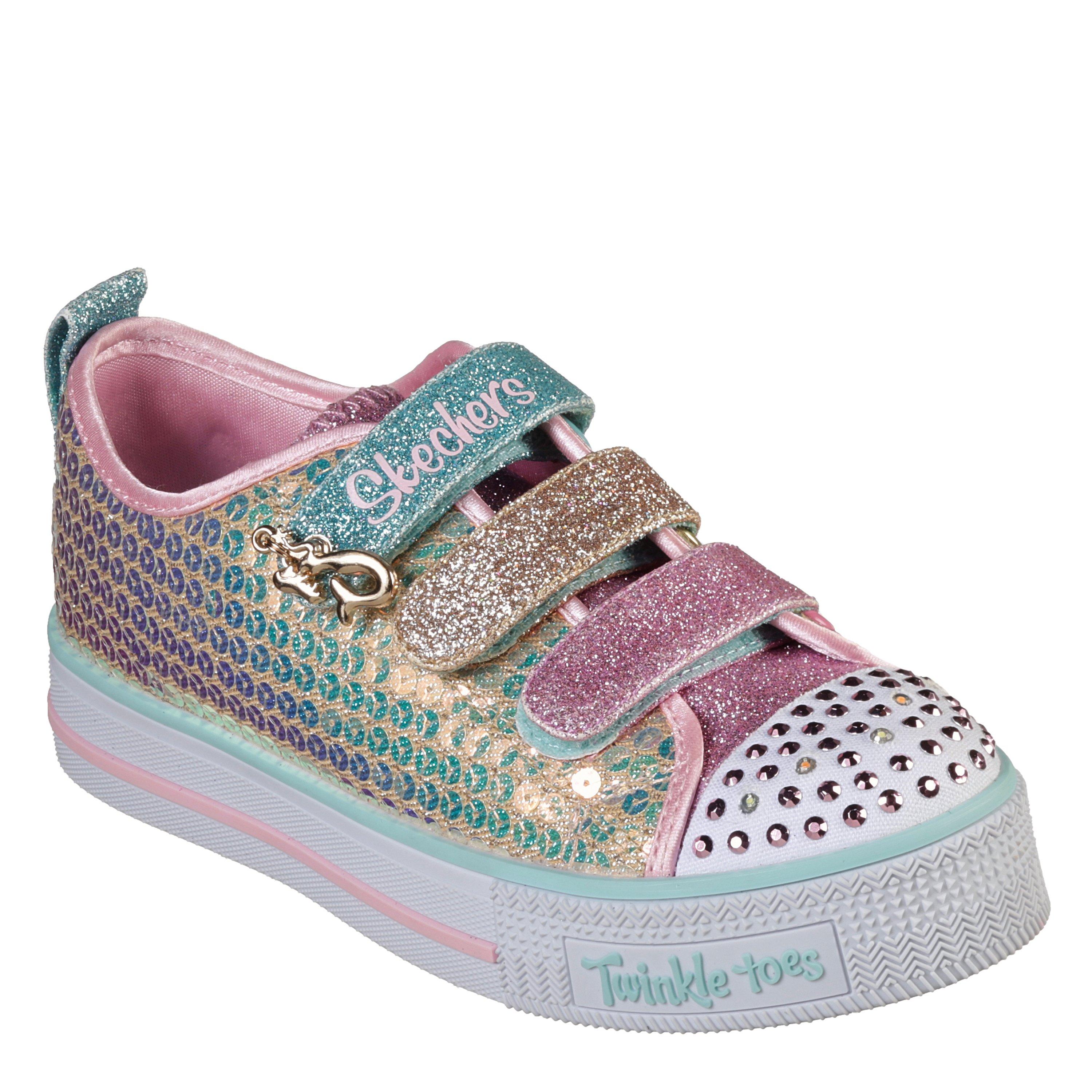 Or/Multicolore - Skechers - Twinkle Toes Mermaid Magic Infants Trainers - 4