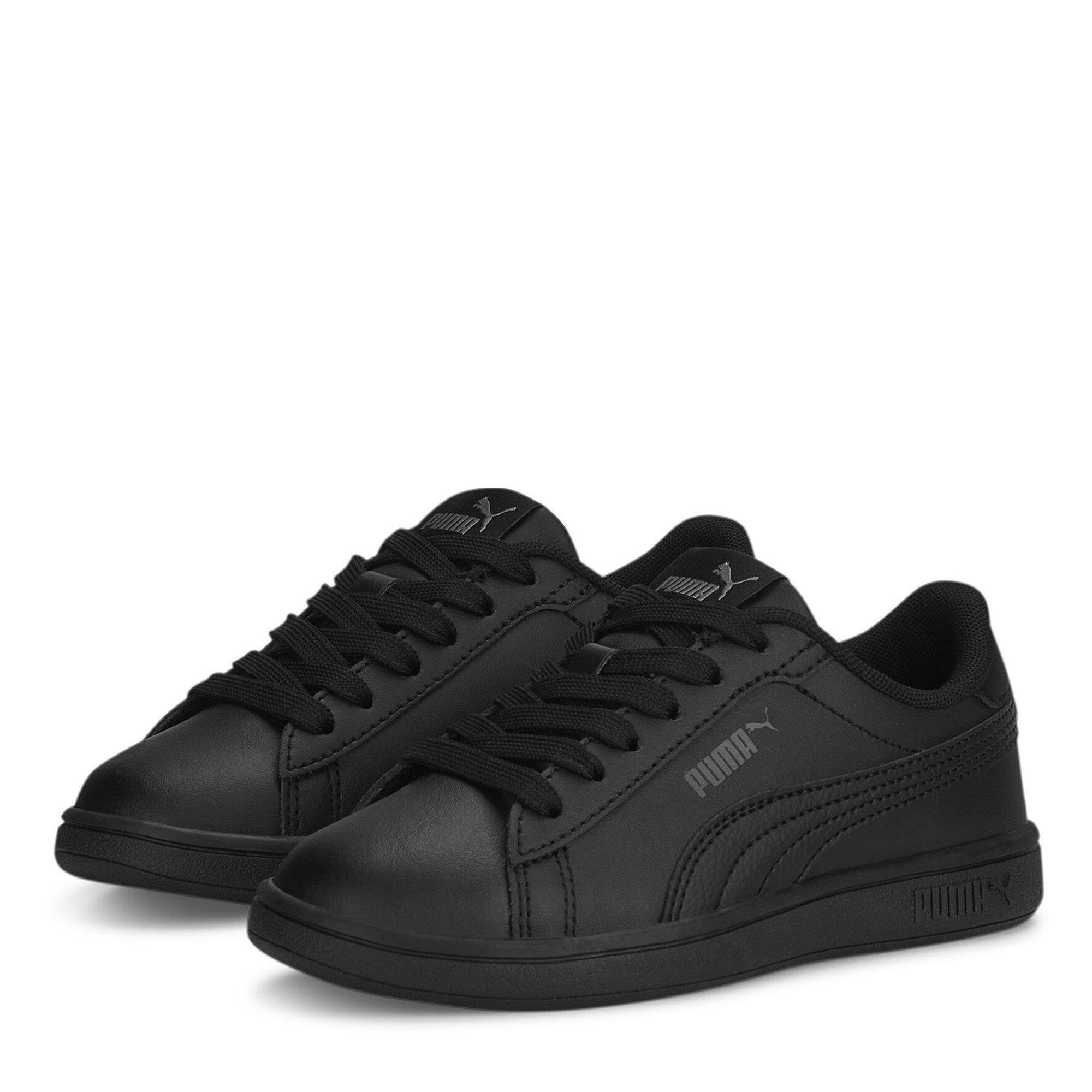 Puma Boys Smash Vulc Child Trainers - Black/Black - C10 (28)