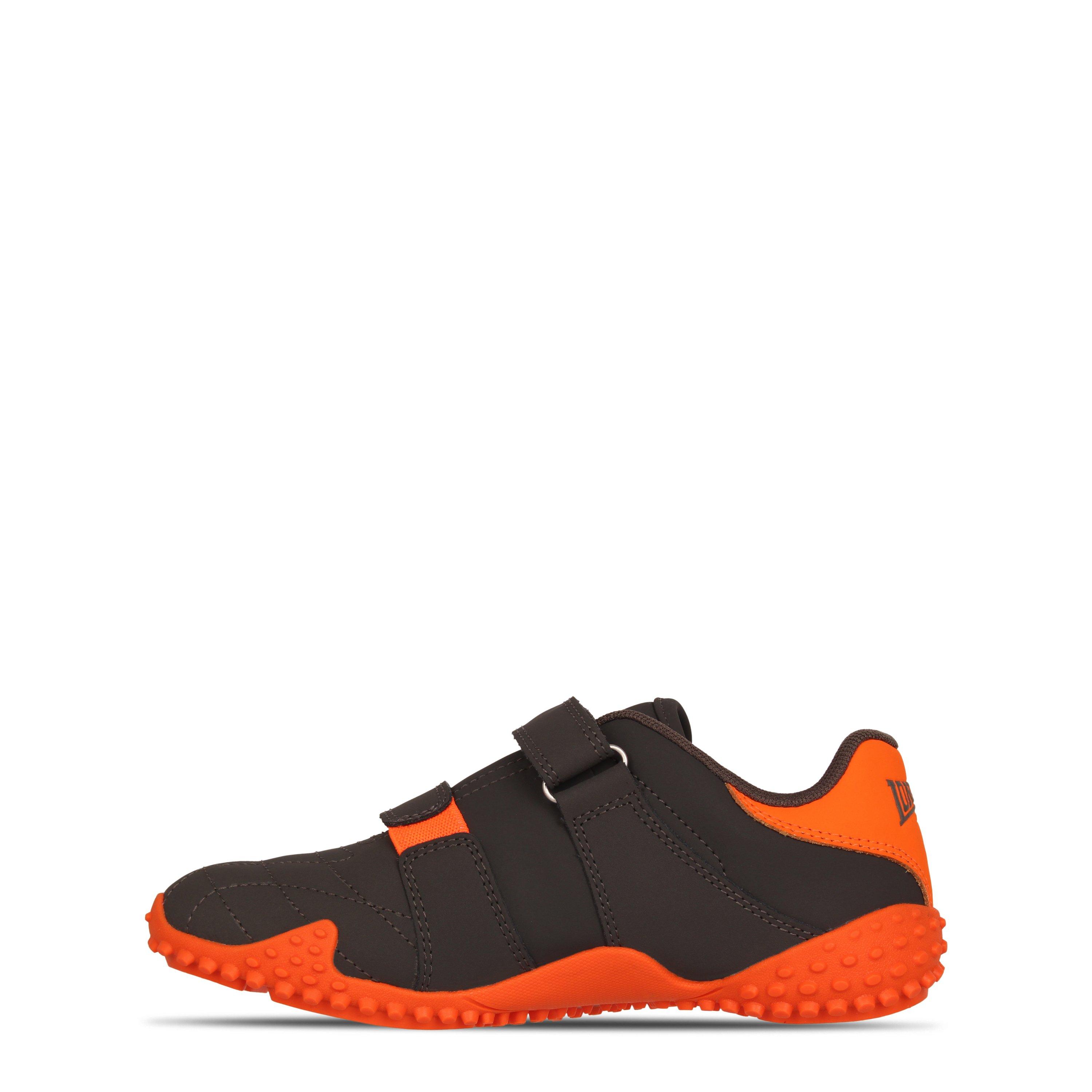 Charcoal/Orange - Lonsdale - Fulham Trainers Child - 2