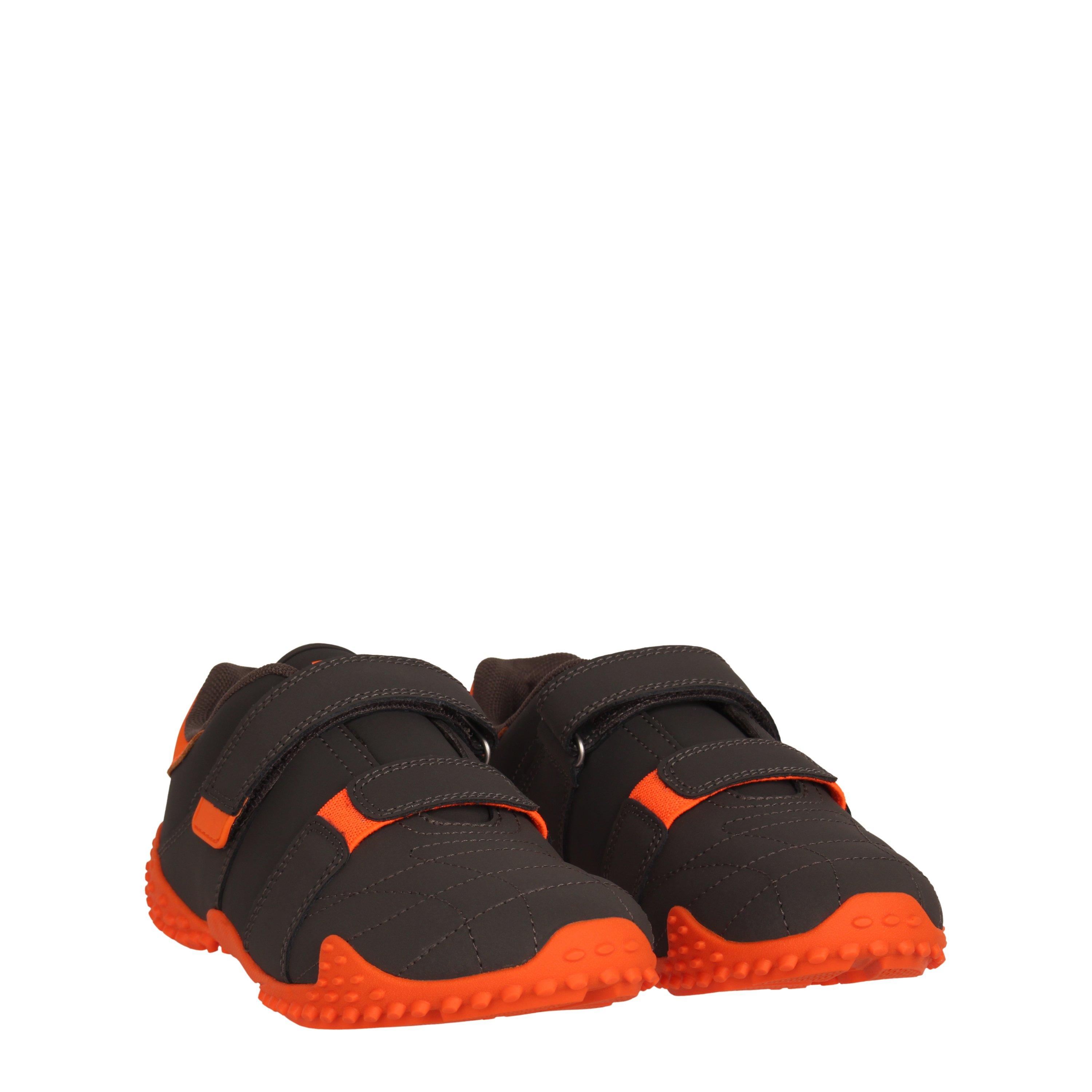 Charcoal/Orange - Lonsdale - Fulham Trainers Child - 3