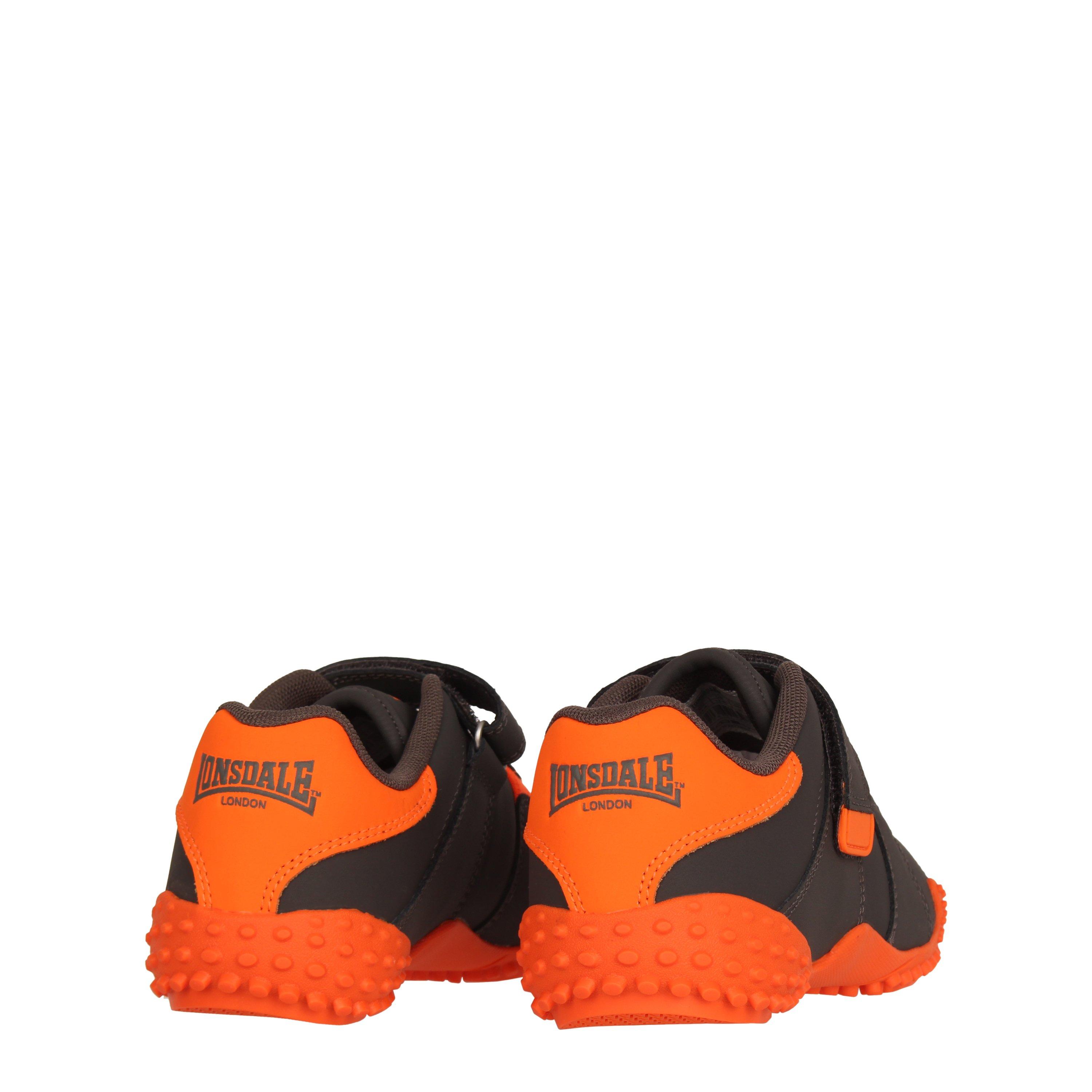 Charcoal/Orange - Lonsdale - Fulham Trainers Child - 4