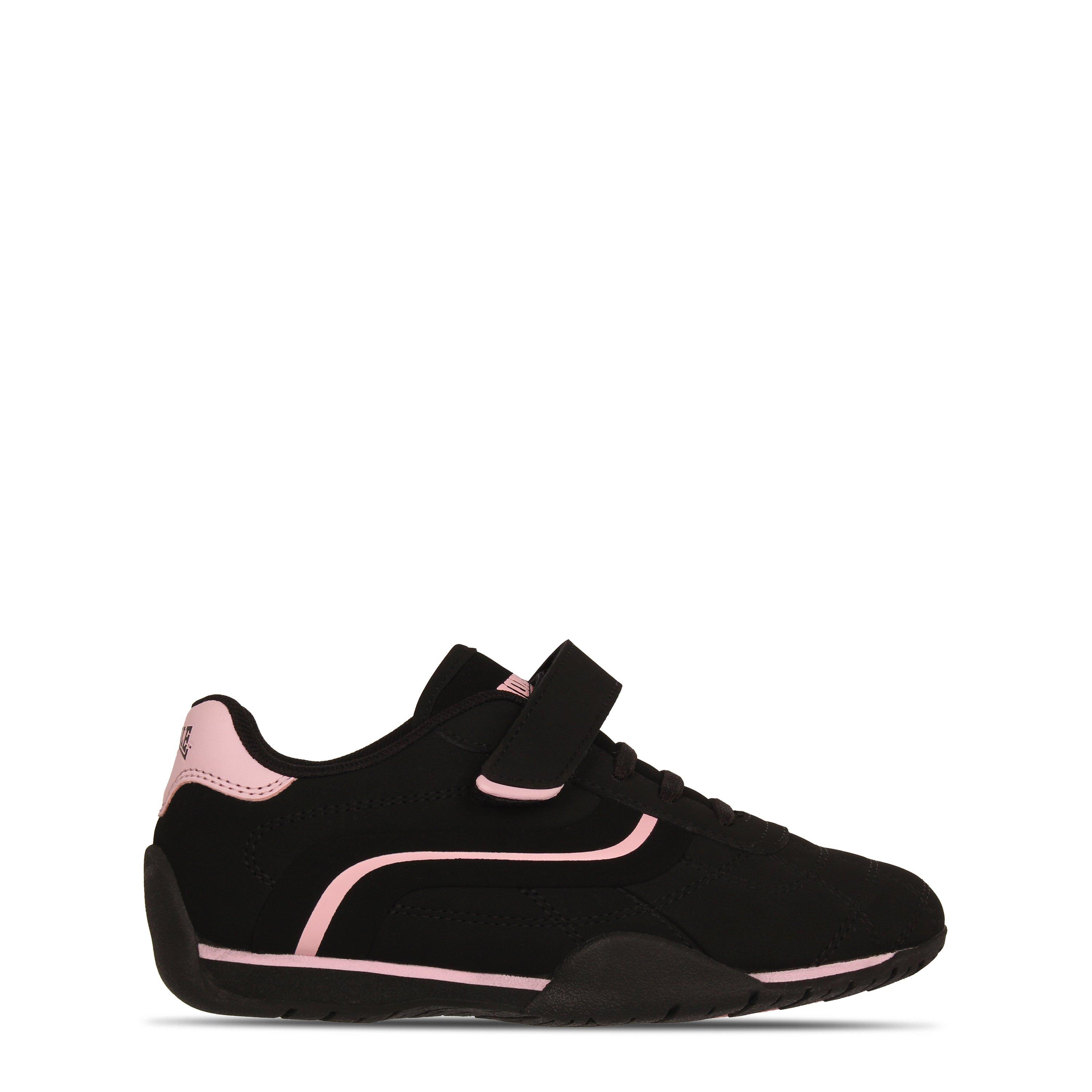 Lonsdale Boys Camden Trainers Childrens - Black/Cerise - C10 (28)