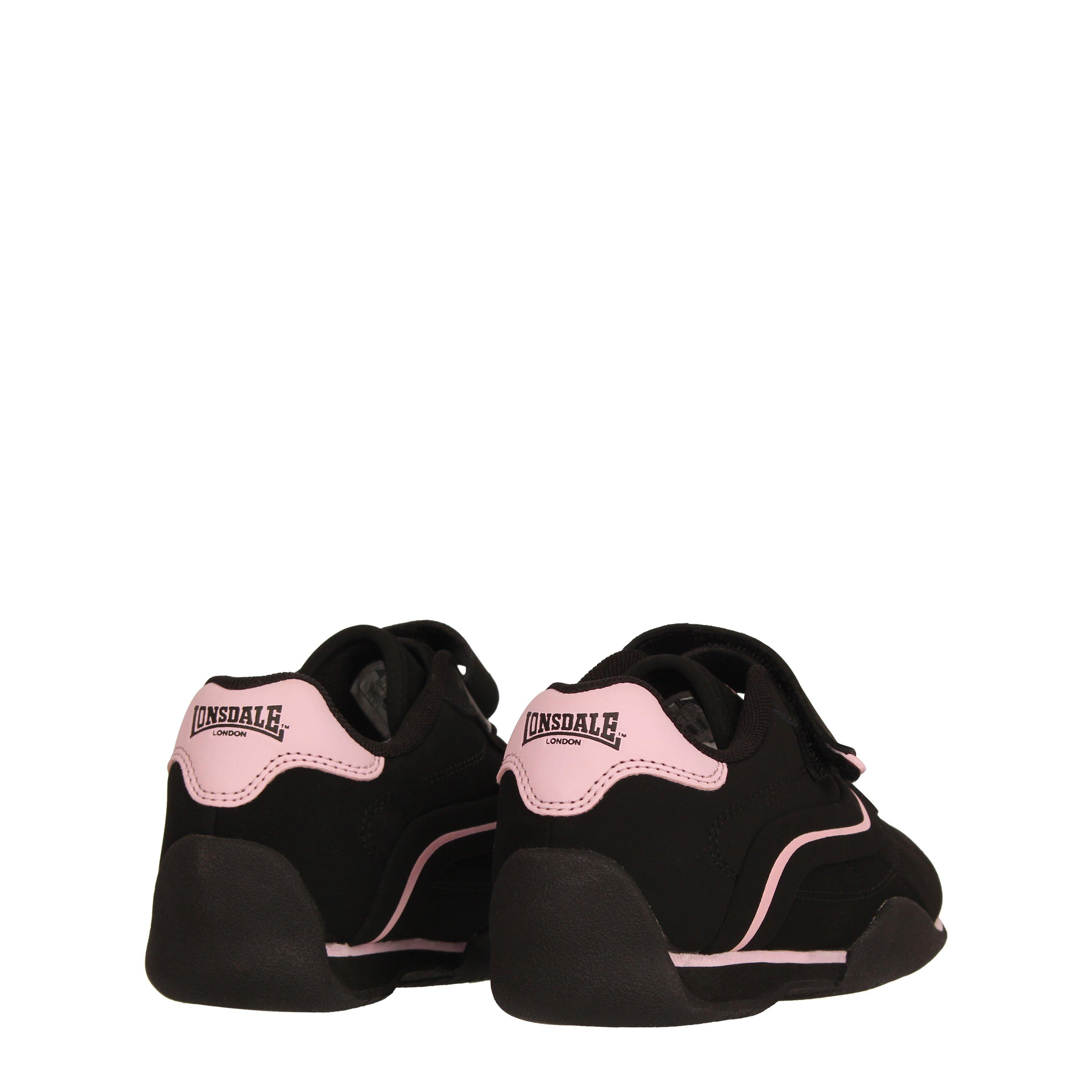 Black/Cerise - Lonsdale - Camden Trainers Childrens - 4