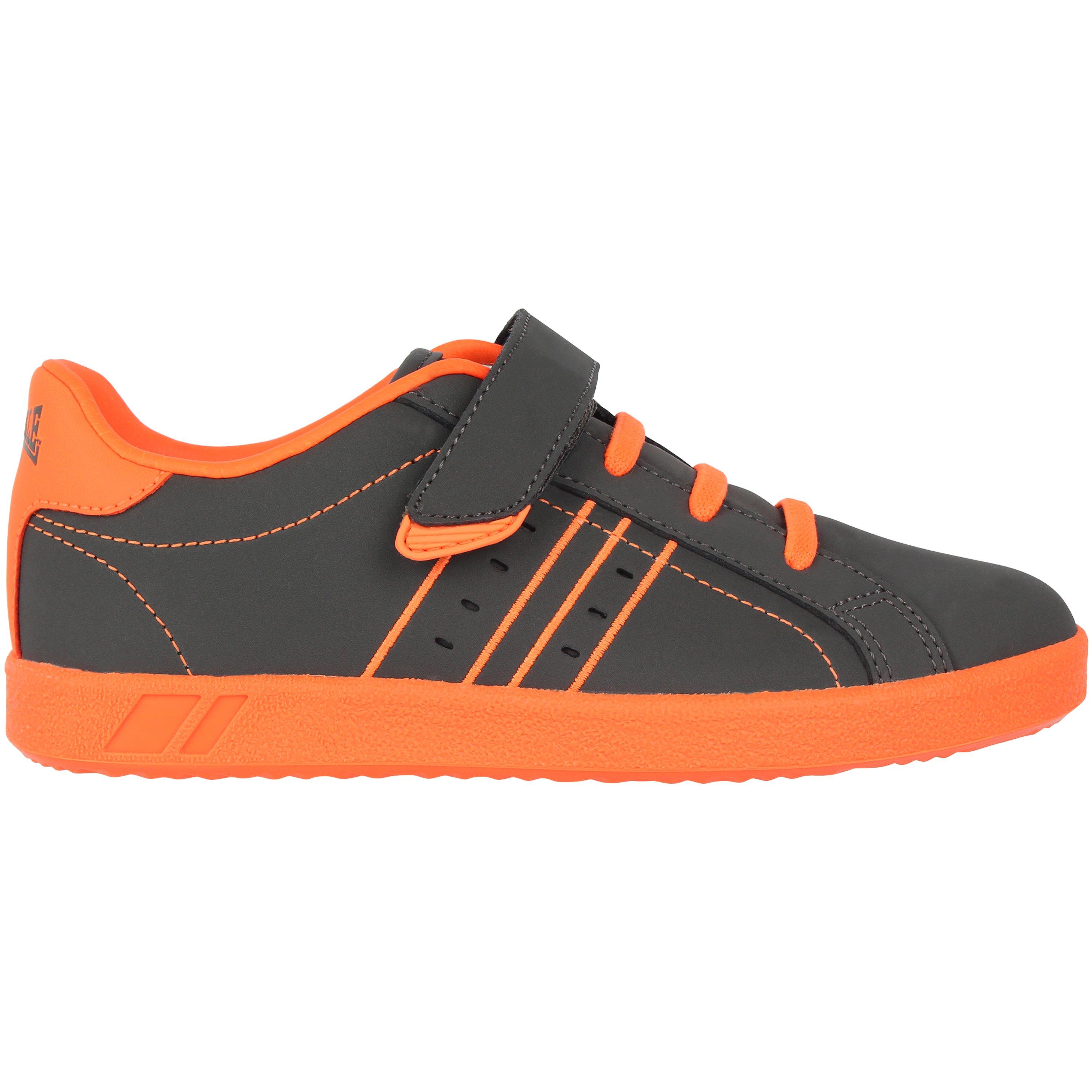 Lonsdale Boys Oval Childrens Trainers - Grey/Orange - 1 (33)