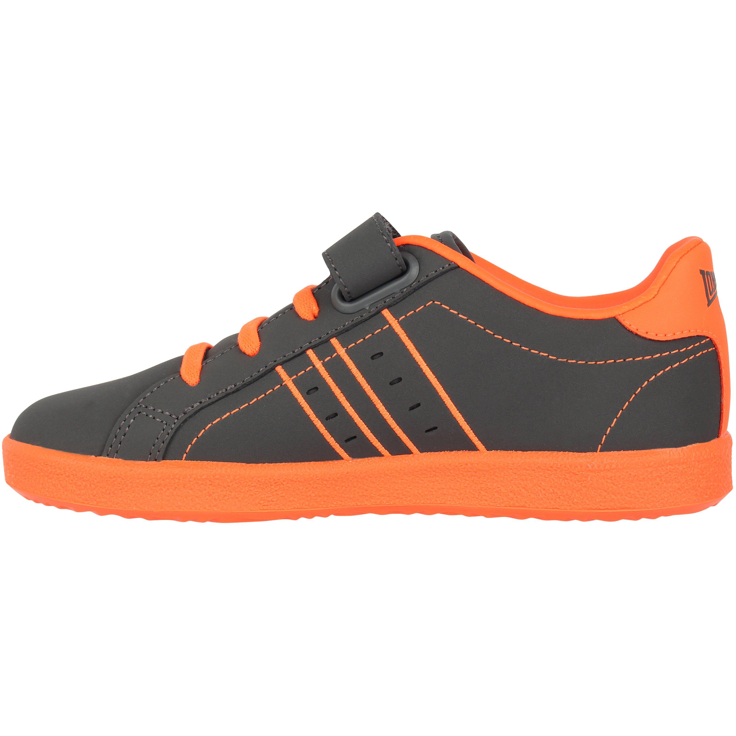 Grey/Orange - Lonsdale - Oval Childrens Trainers - 4
