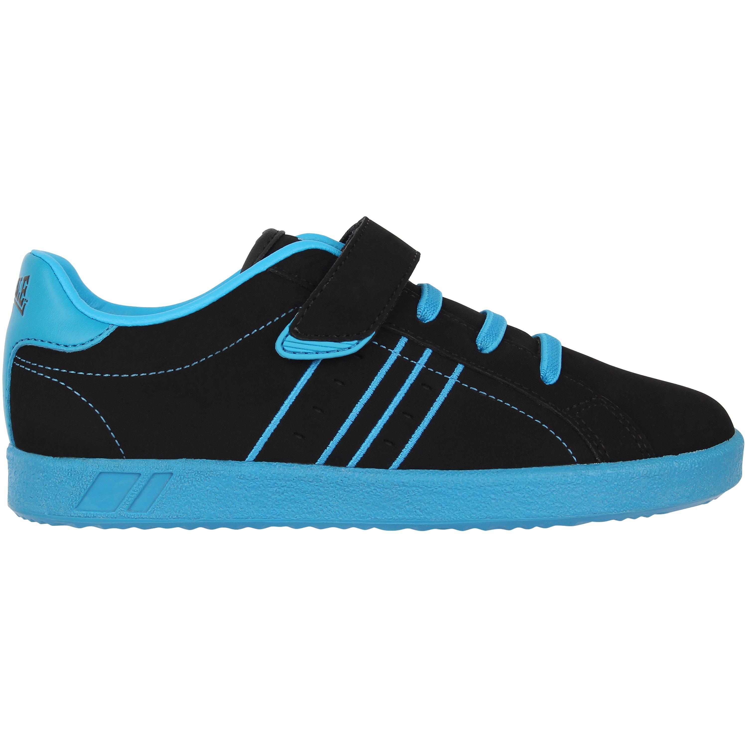 Lonsdale Boys Oval Childrens Trainers - Black/Blue - C13 (31.5)