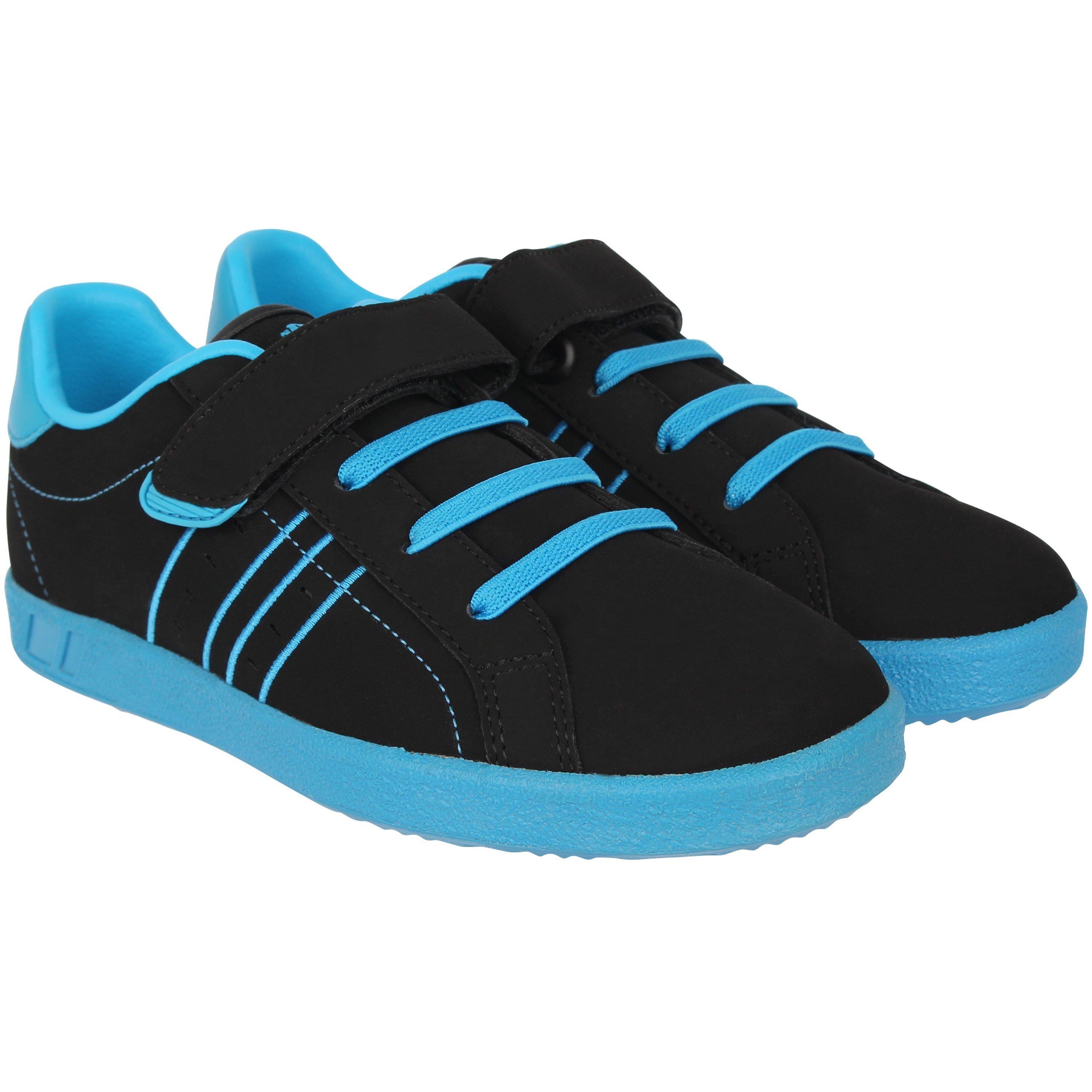 Negro/Azul - Lonsdale - Oval Childrens Trainers - 5
