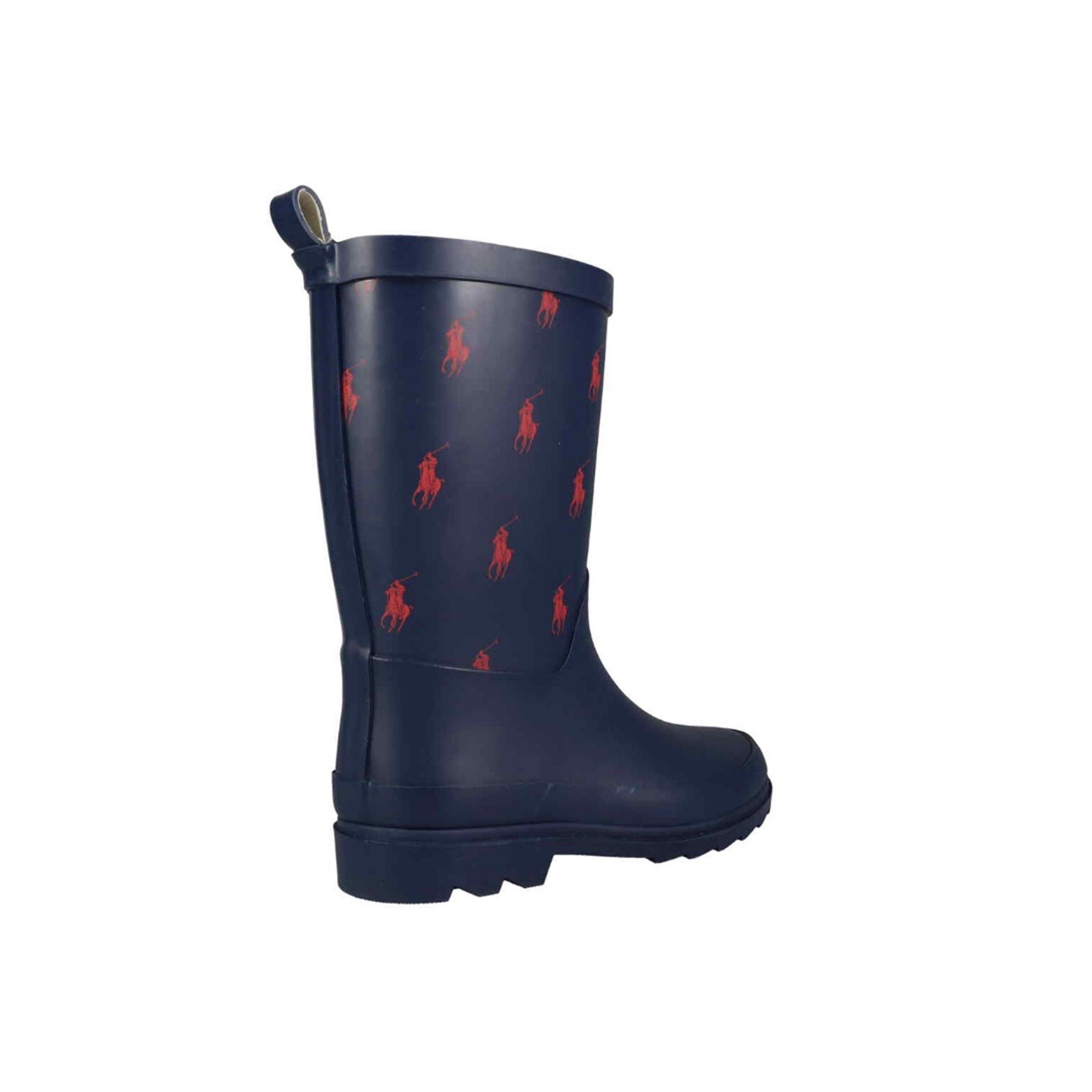 Navy/Red - Polo Ralph Lauren - Unisex Kids' Wellies - 3
