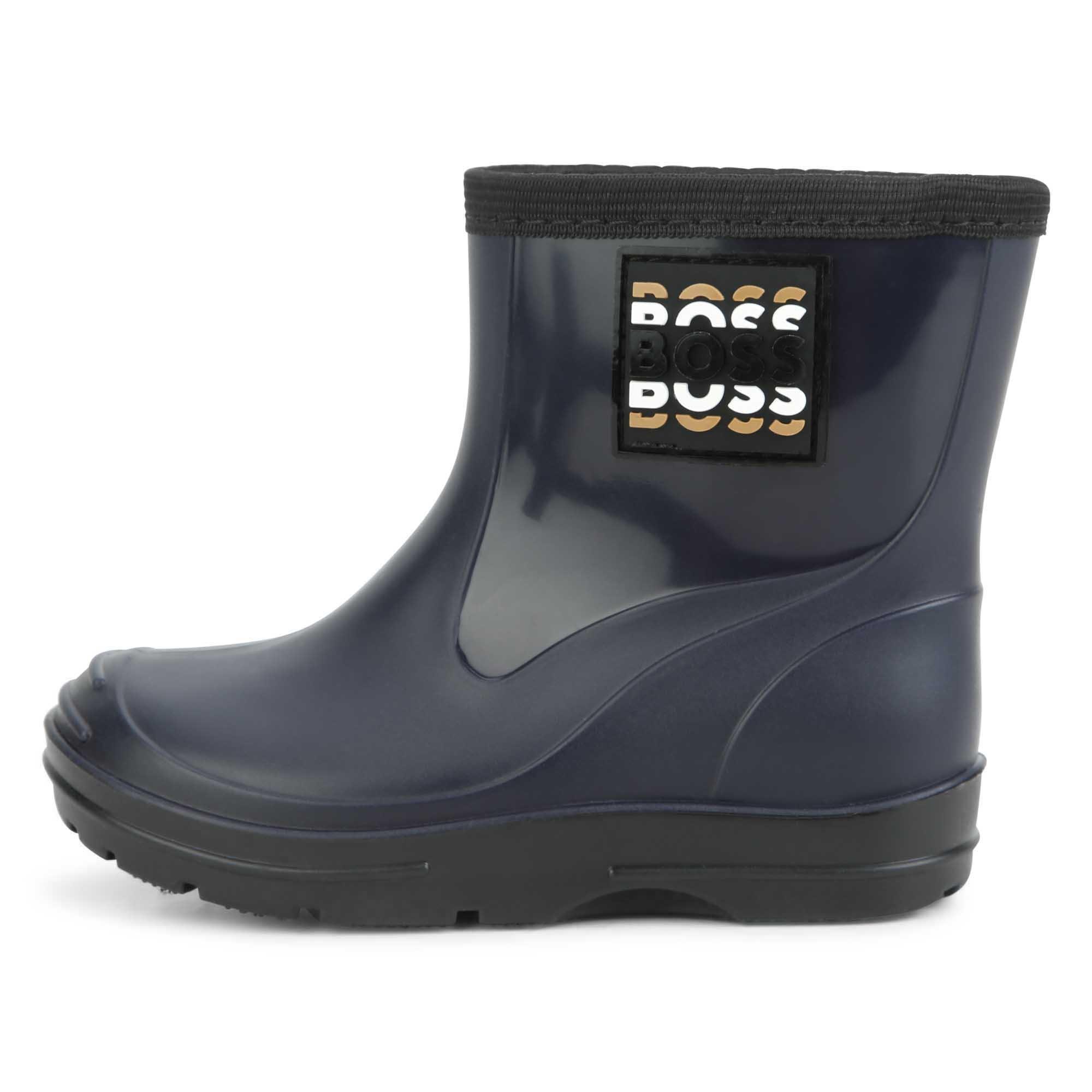Navy 849 - Boss - Kids Logo Wellington Boots - 2