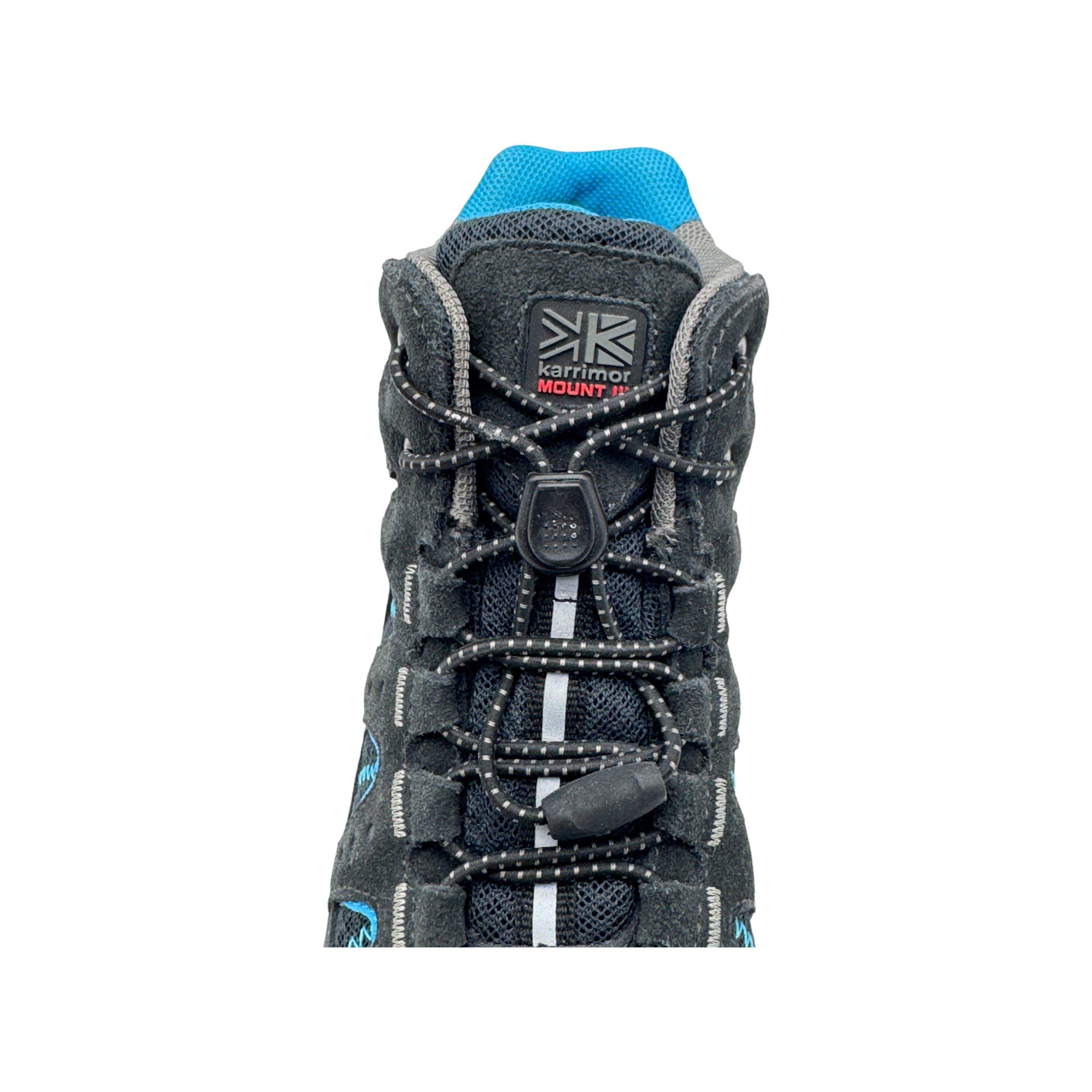 Black/Blue - Karrimor - Mount Waterproof Walking Boots Childrens - 8