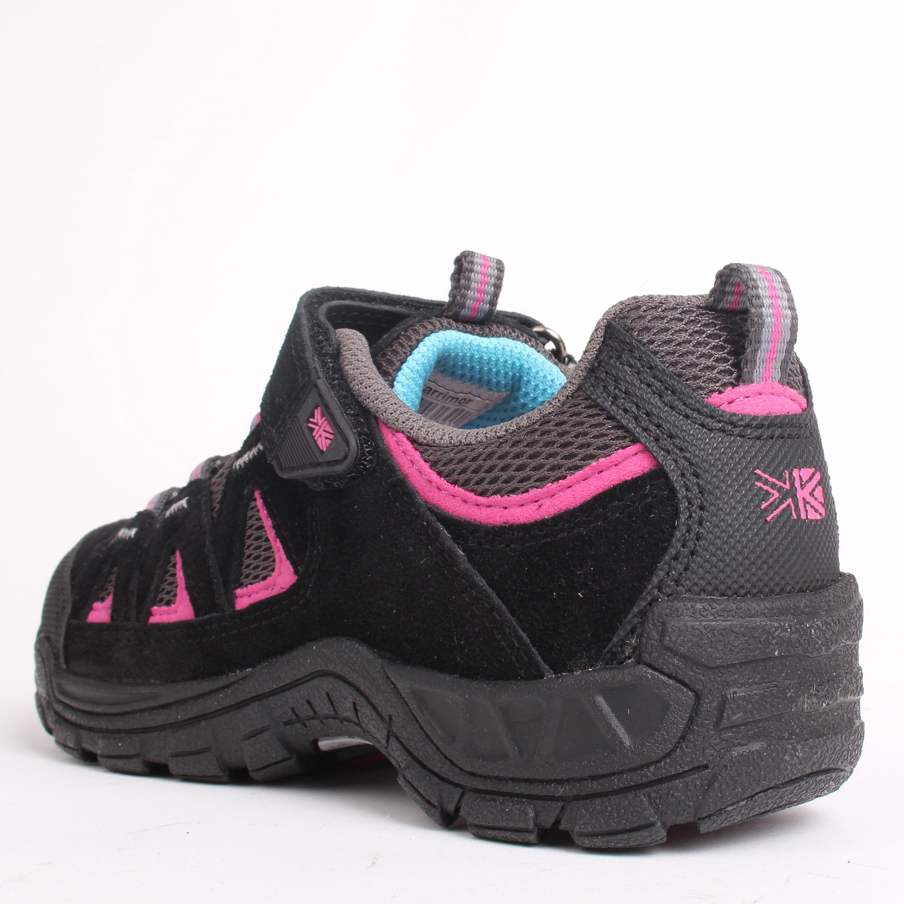 Black/Pink - Karrimor - Summit Childrens Walking Shoes - 4