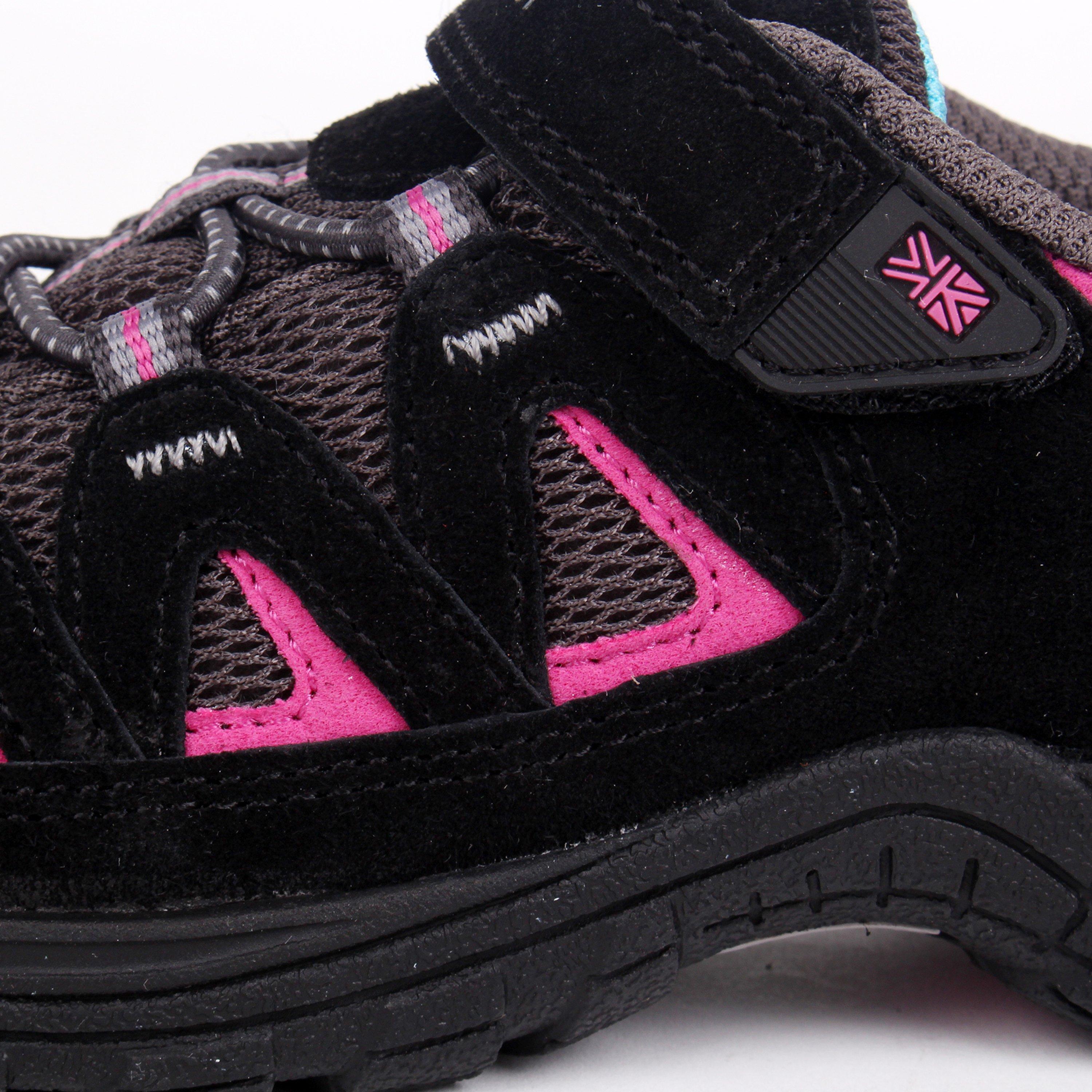 Black/Pink - Karrimor - Summit Childrens Walking Shoes - 5