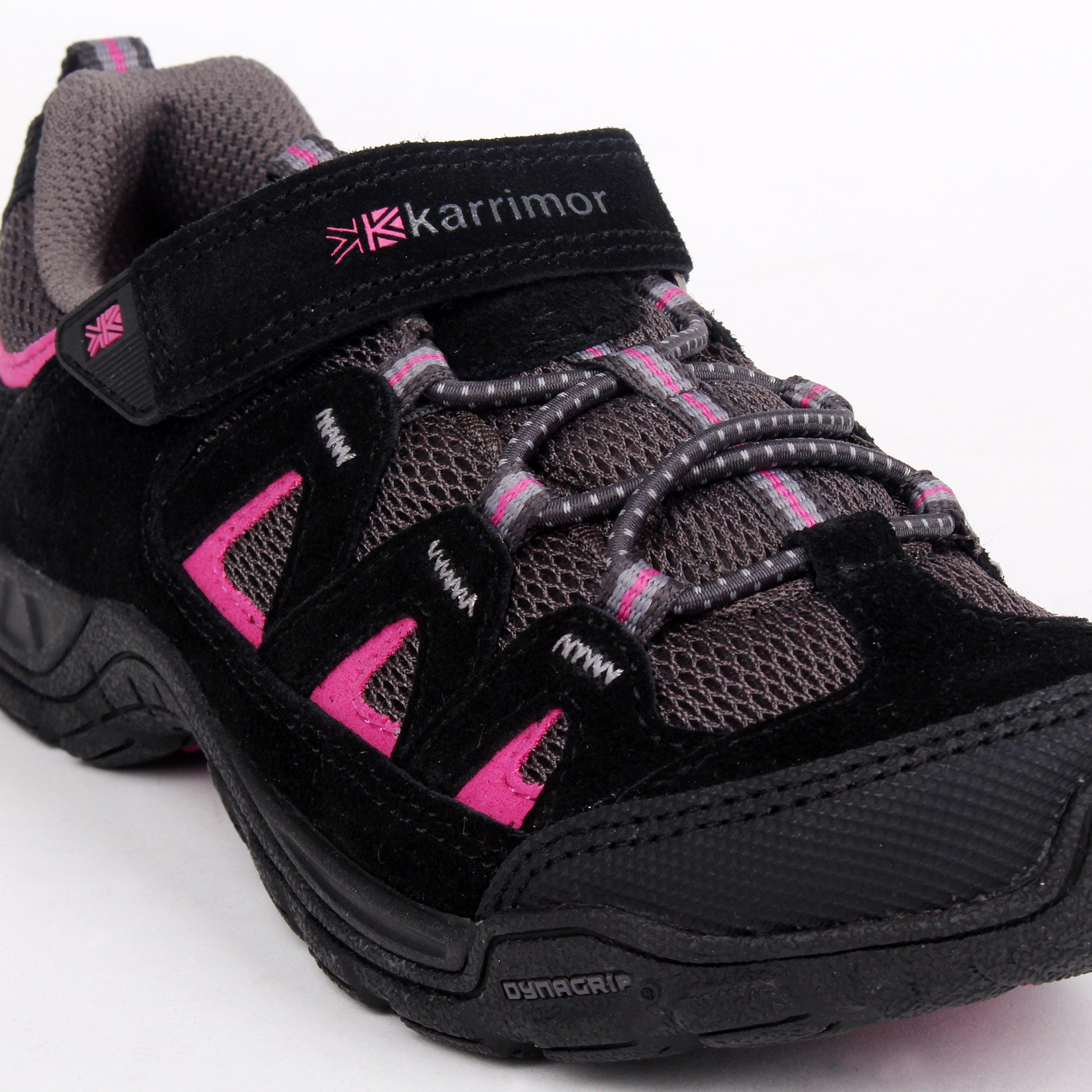 Black/Pink - Karrimor - Summit Childrens Walking Shoes - 6