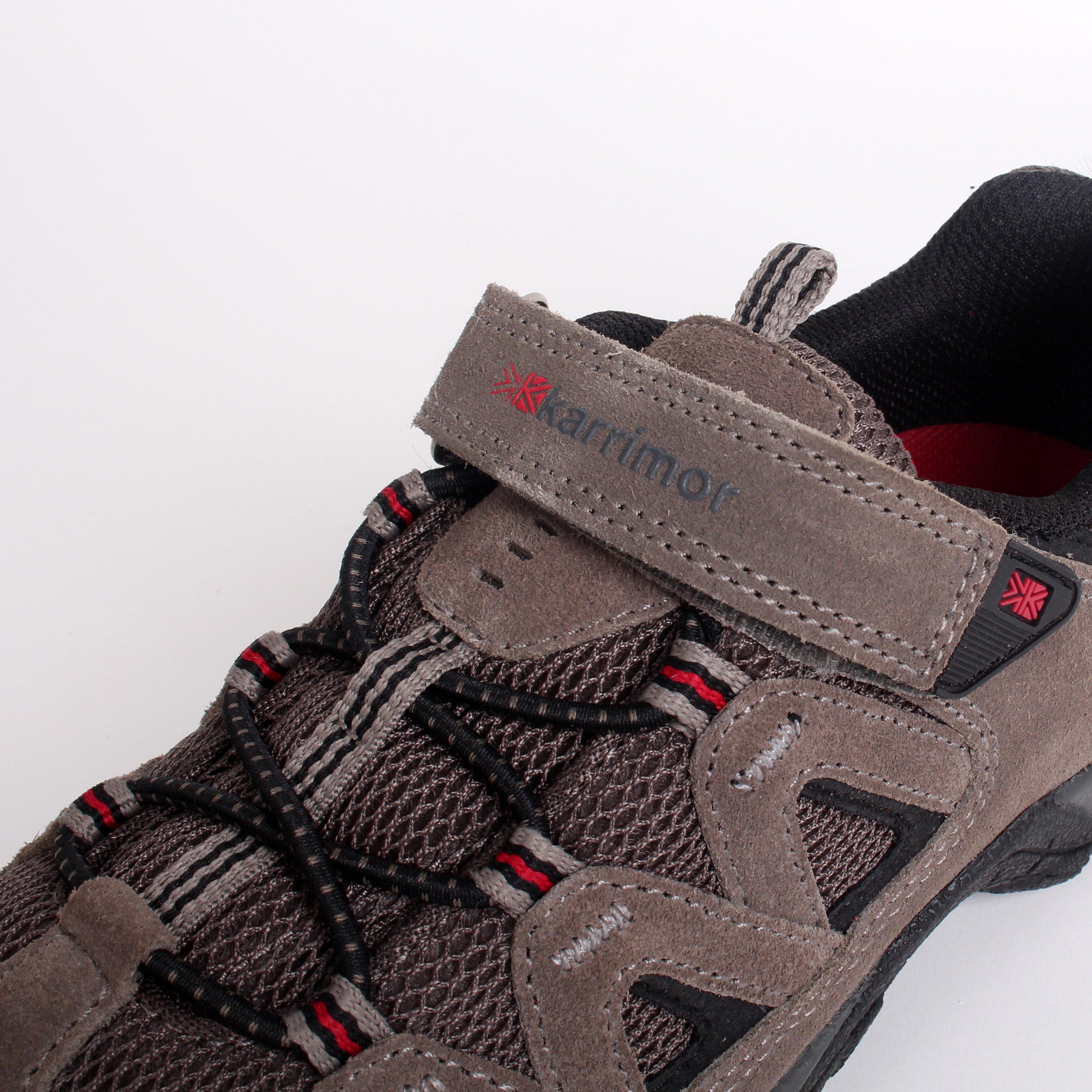 Charcoal/Red - Karrimor - Summit Childrens Walking Shoes - 5
