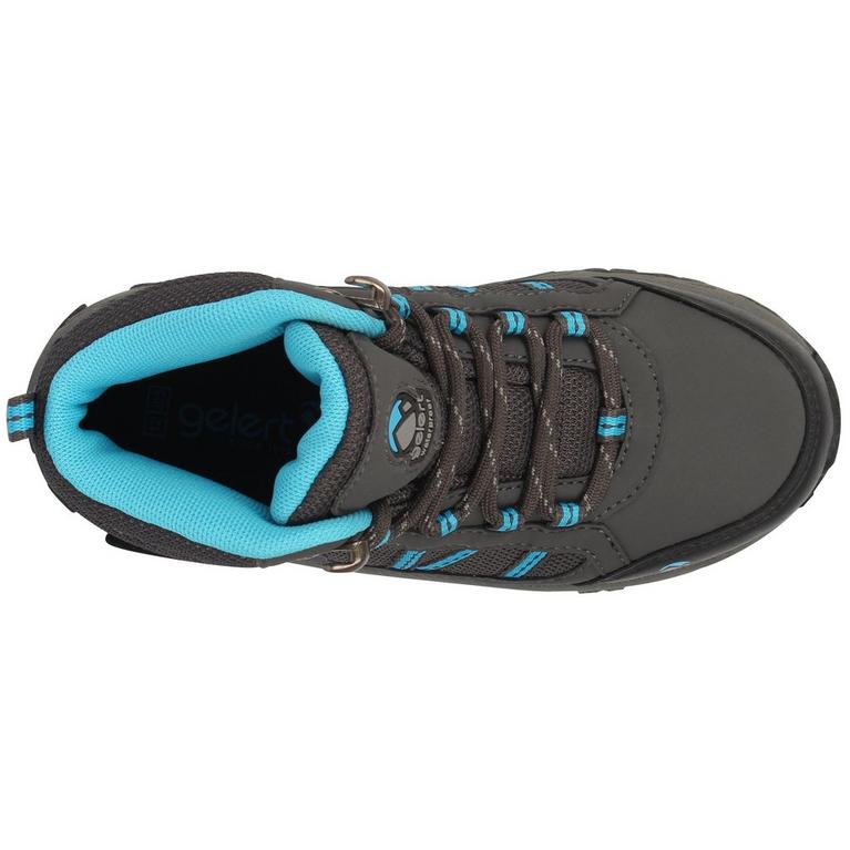 Charbon/Bleu - Gelert - Gelert Horizon Waterproof Childrens Walking Boots - 3