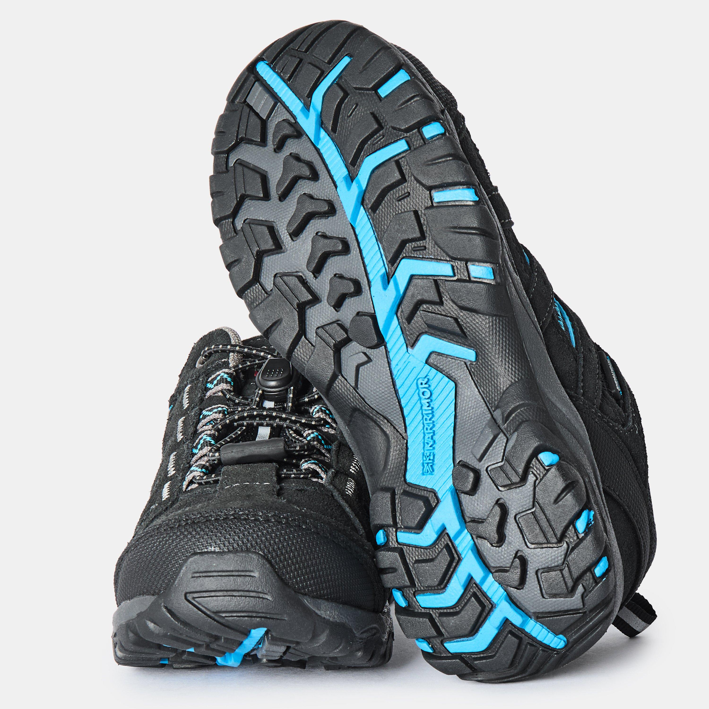 Schwarz/Blau - Karrimor - Mount Waterproof Walking Shoes Childrens - 5