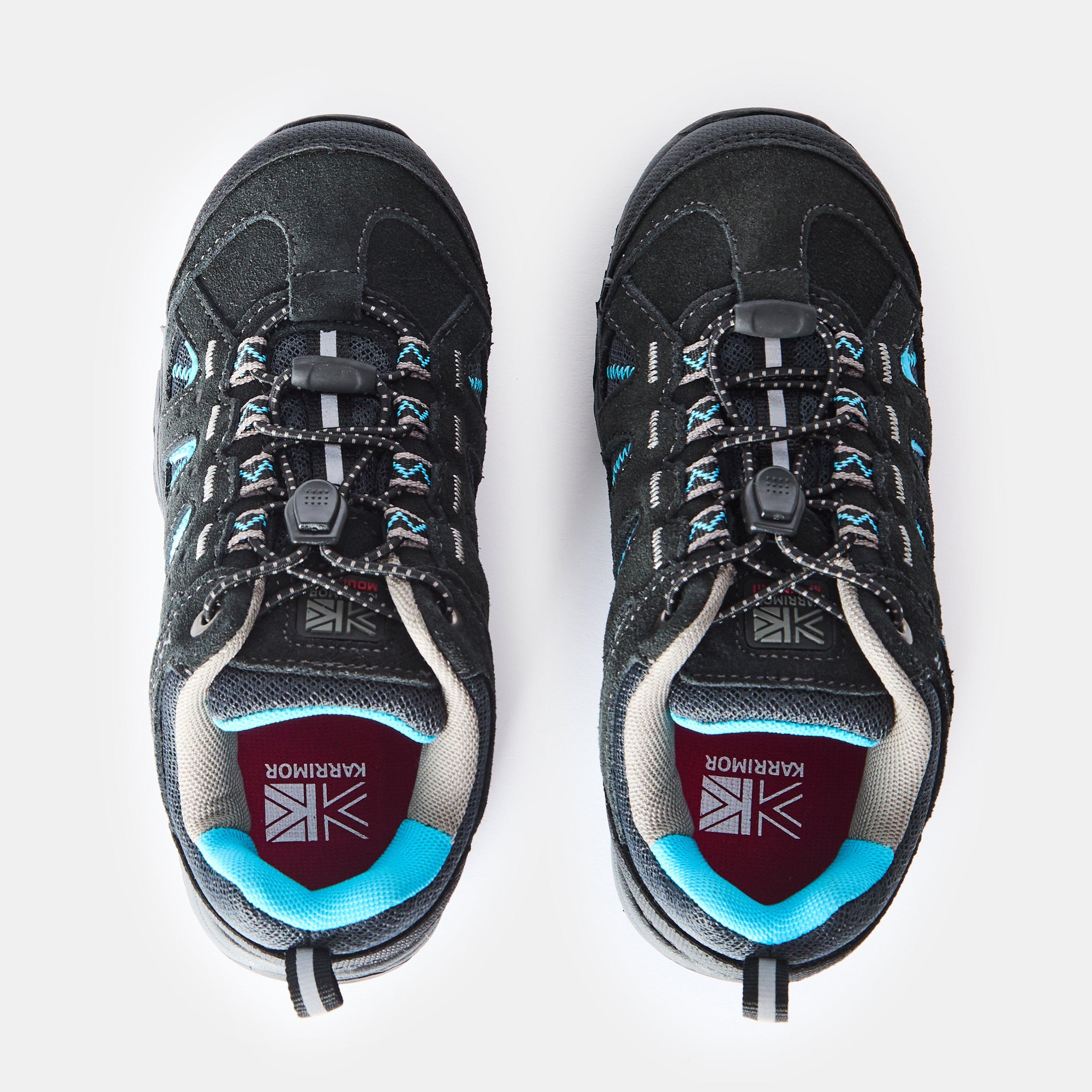 Schwarz/Blau - Karrimor - Mount Waterproof Walking Shoes Childrens - 6