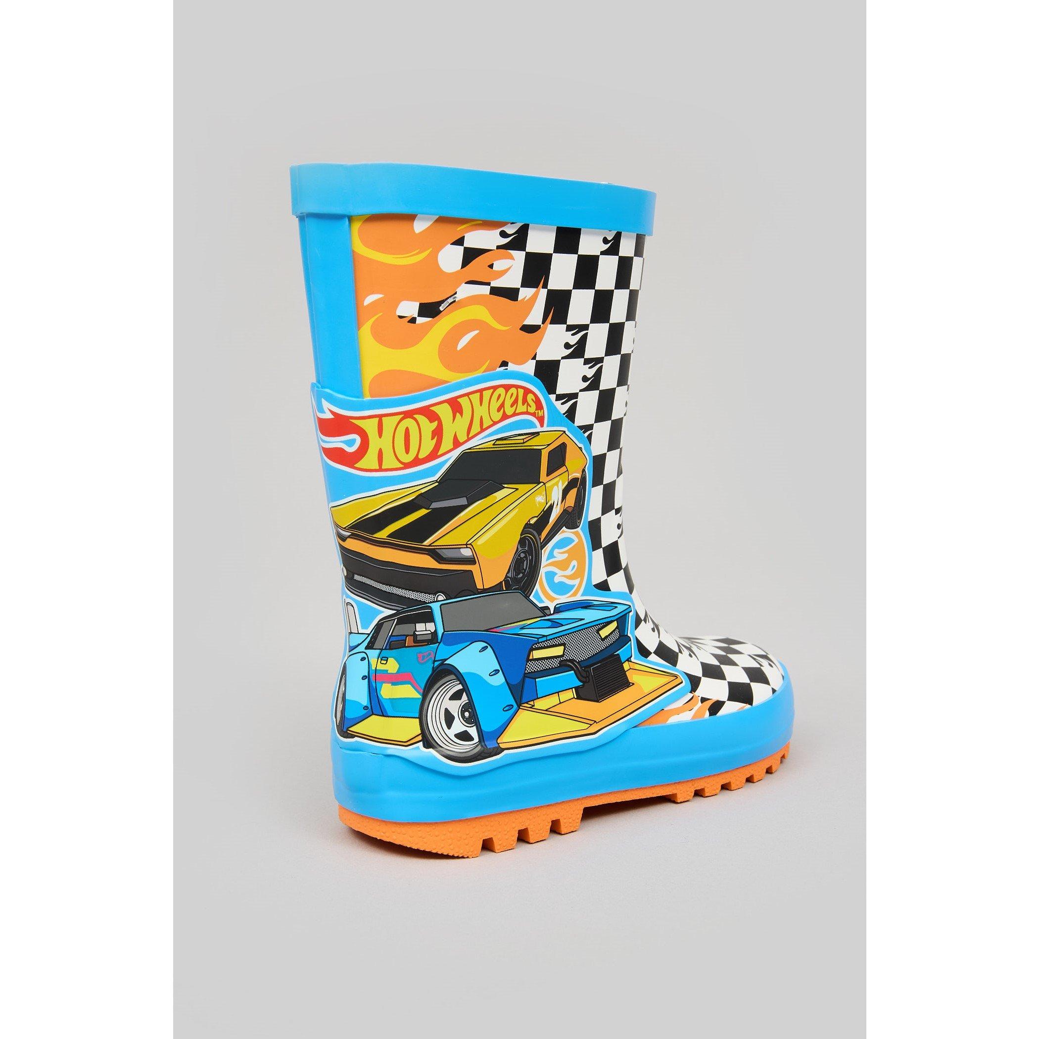 Blue - Hot Wheels - Wellingtons Childrens - 3