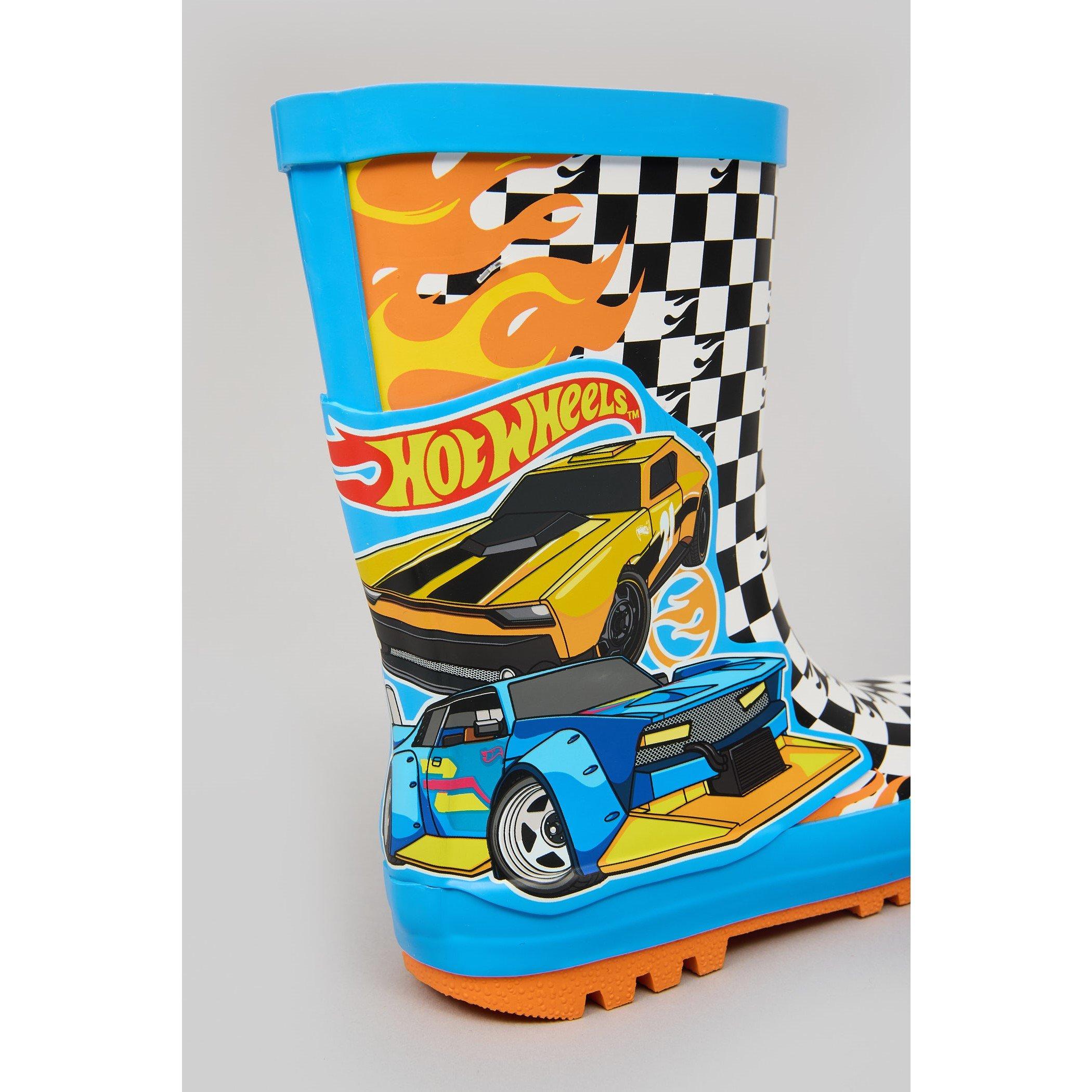 Blue - Hot Wheels - Wellingtons Childrens - 4