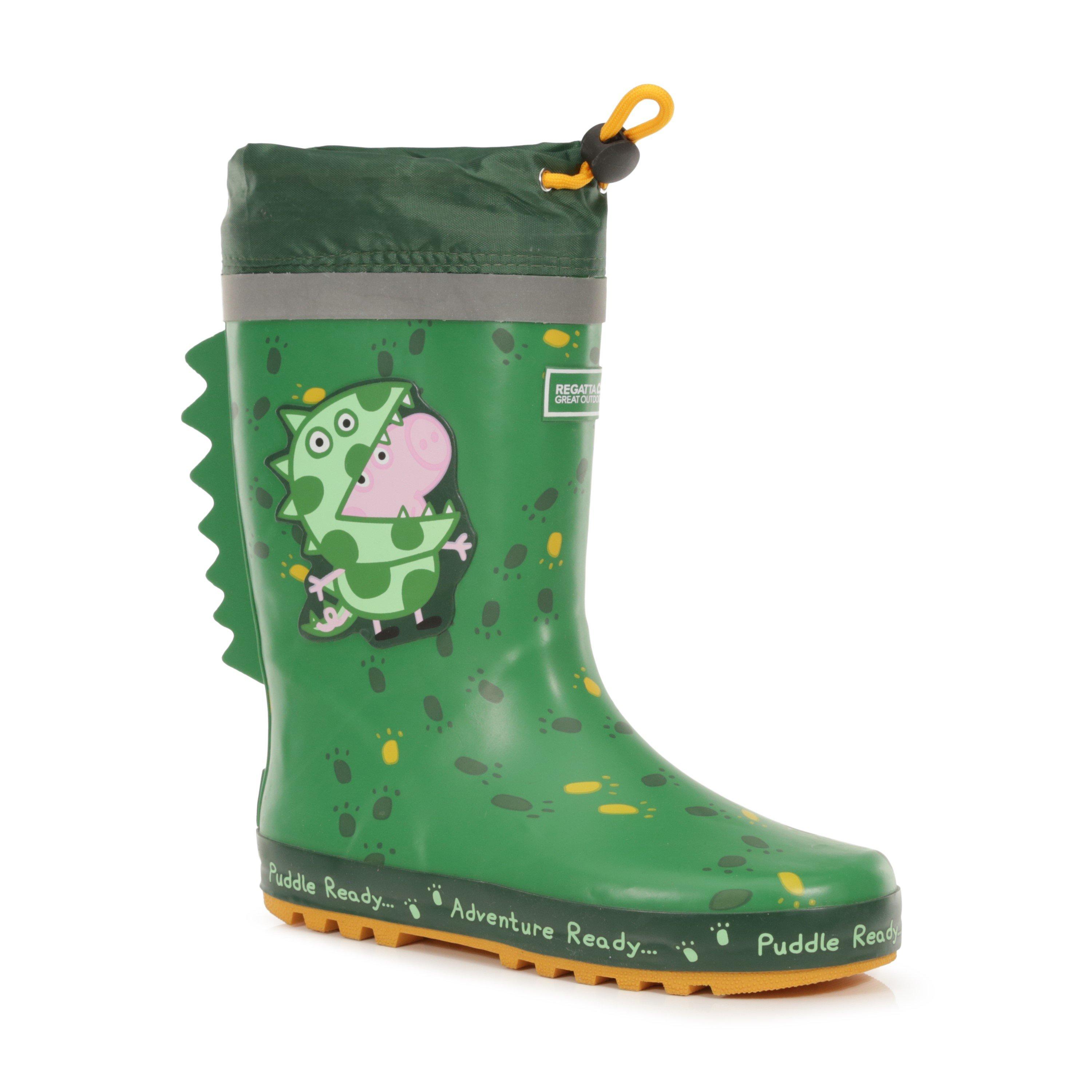 Dino Green - Regatta - Unisex Kids' Peppa Wellington Wellies - 1