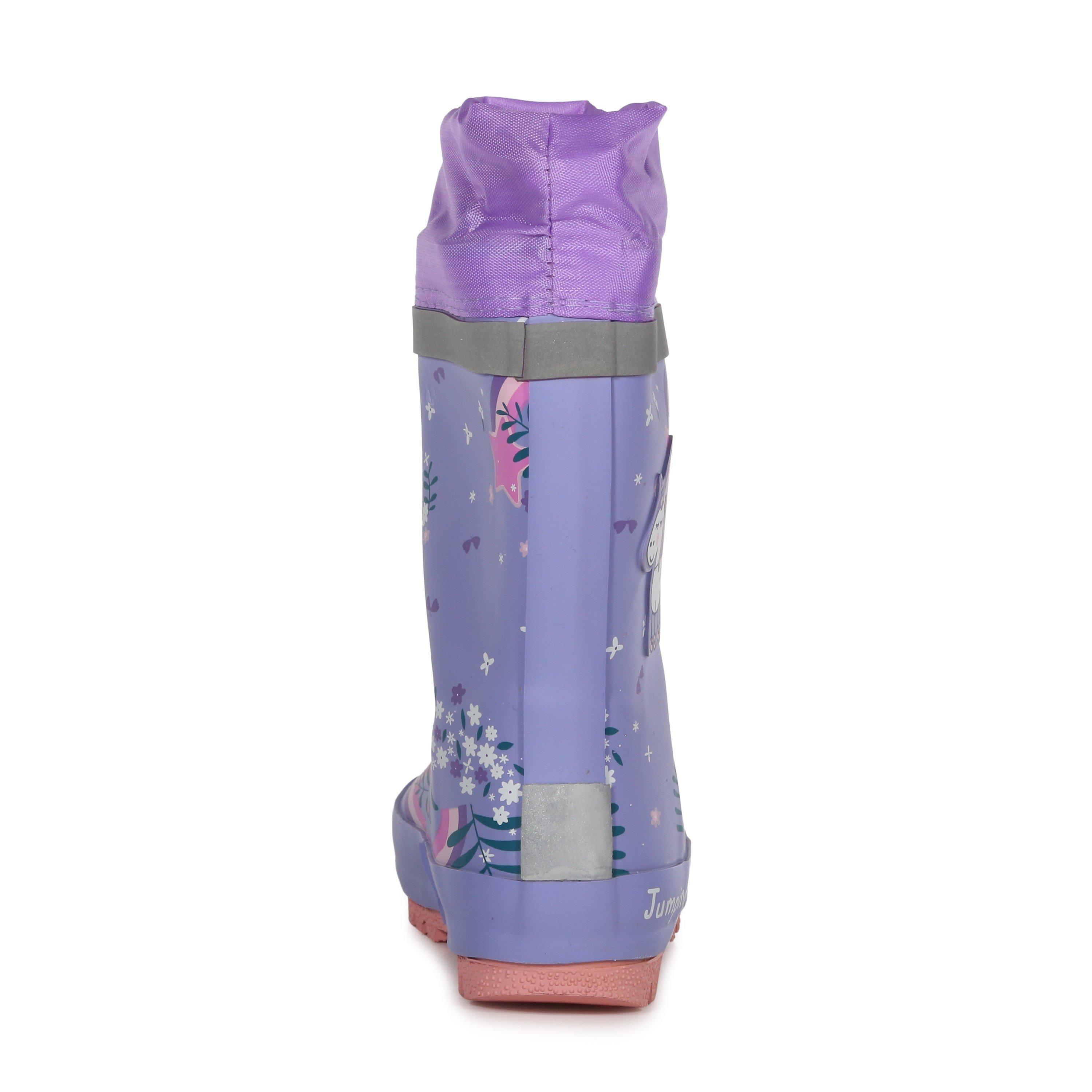 Lilac Bloom - Regatta - Unisex Kids' Splash Wellies - 3