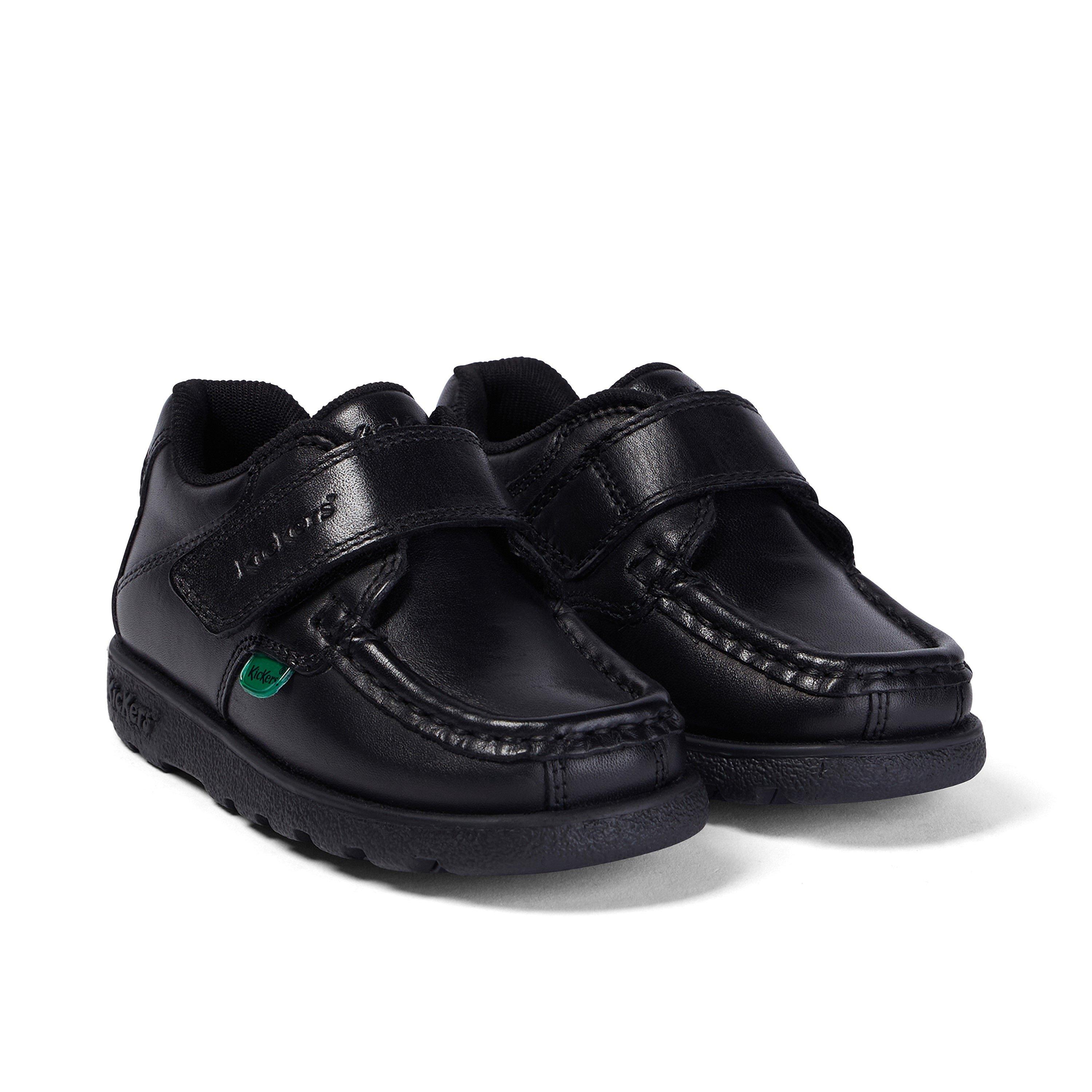 Black - Kickers - Fragma Strap Childrens Shoes - 3