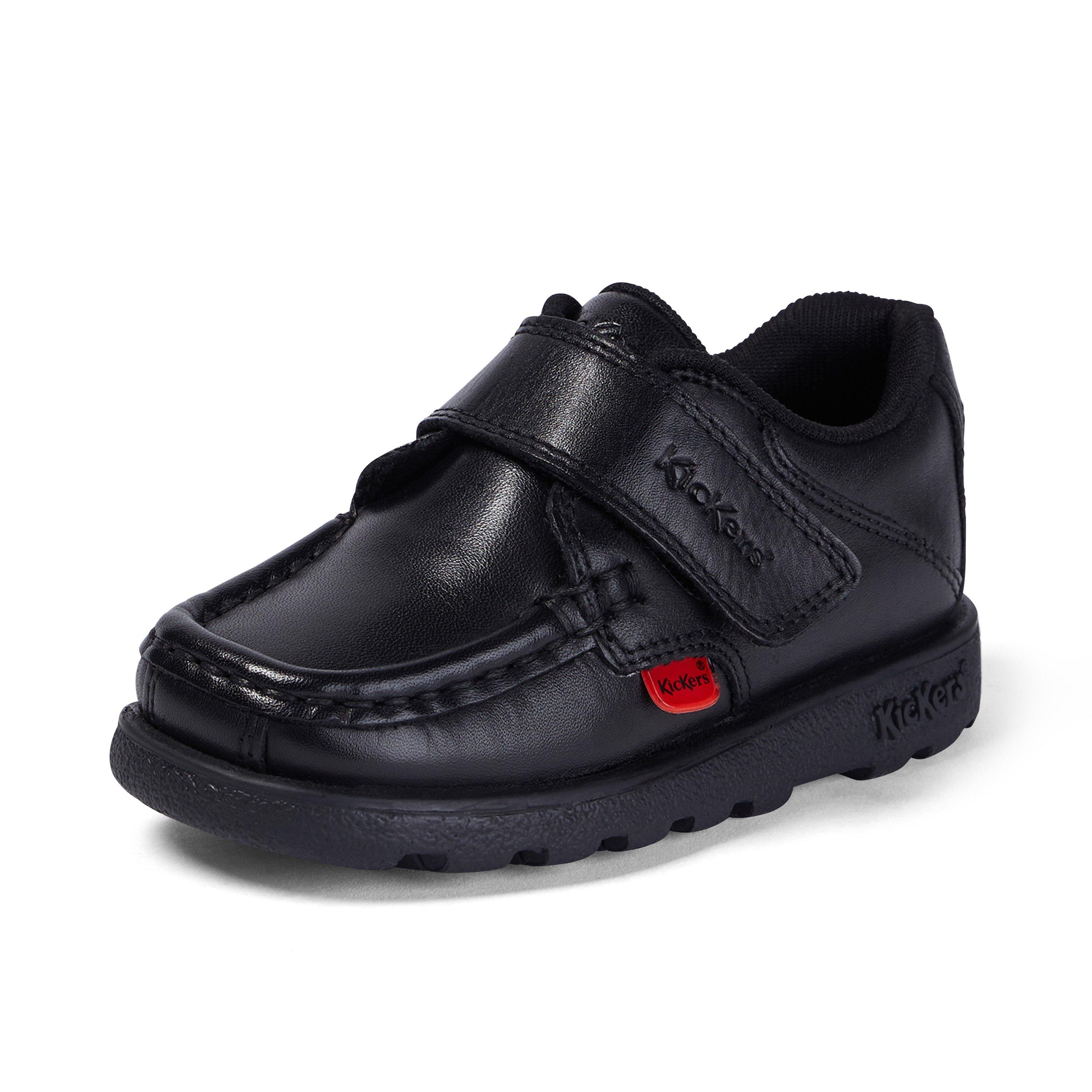 Black - Kickers - Fragma Strap Childrens Shoes - 6
