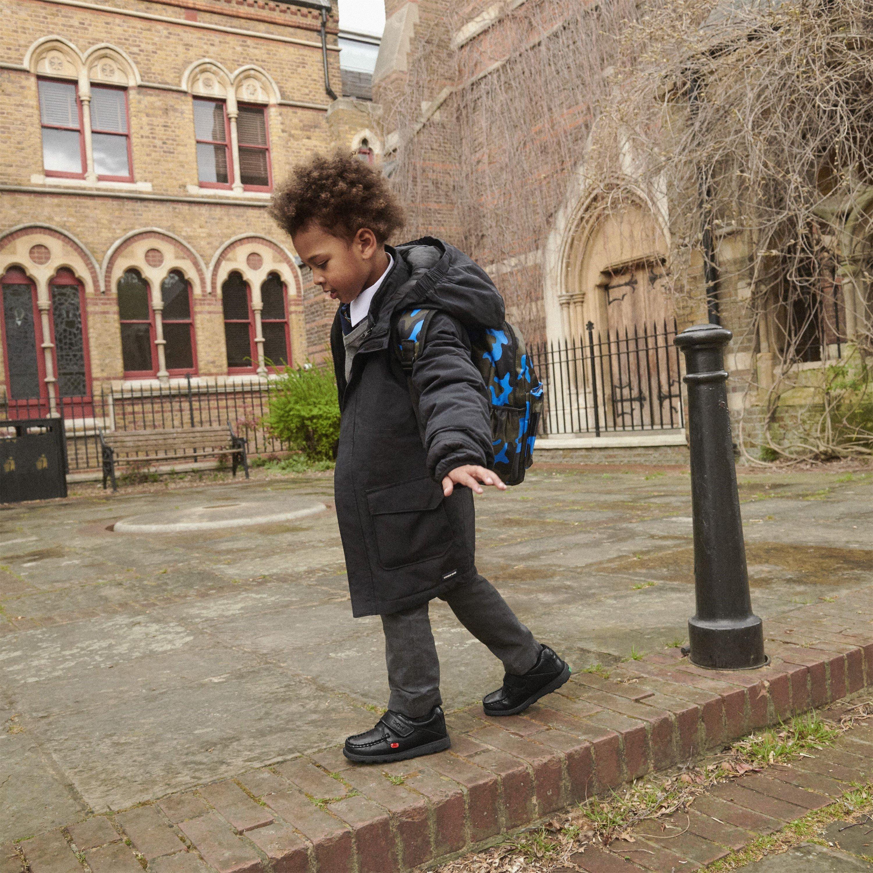 Black - Kickers - Fragma Strap Childrens Shoes - 8