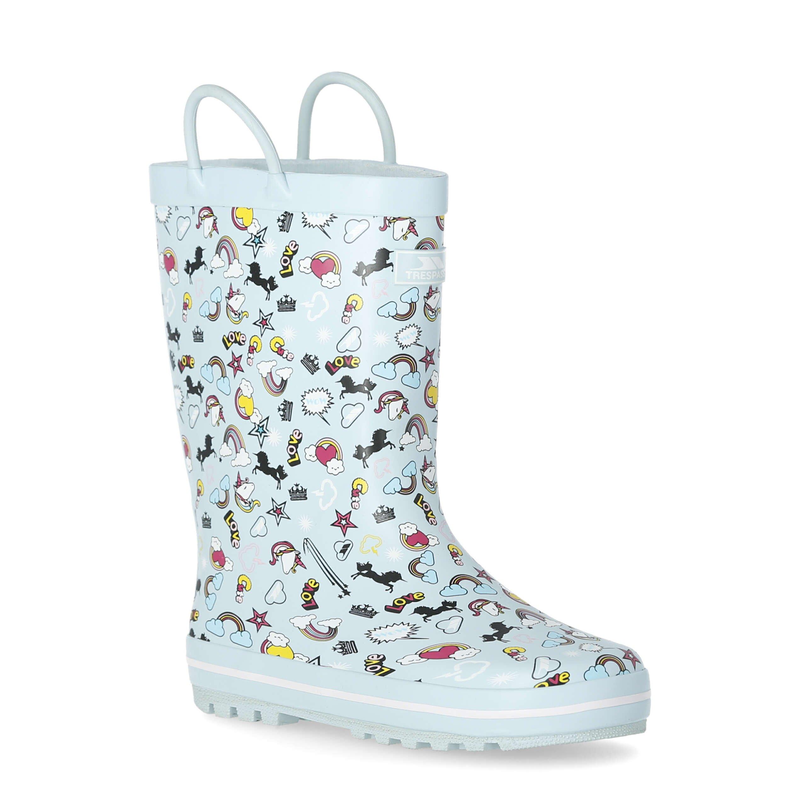 Trespass  Kids ' Starryton Wellington - Unicorn Mint - C12.5(31)