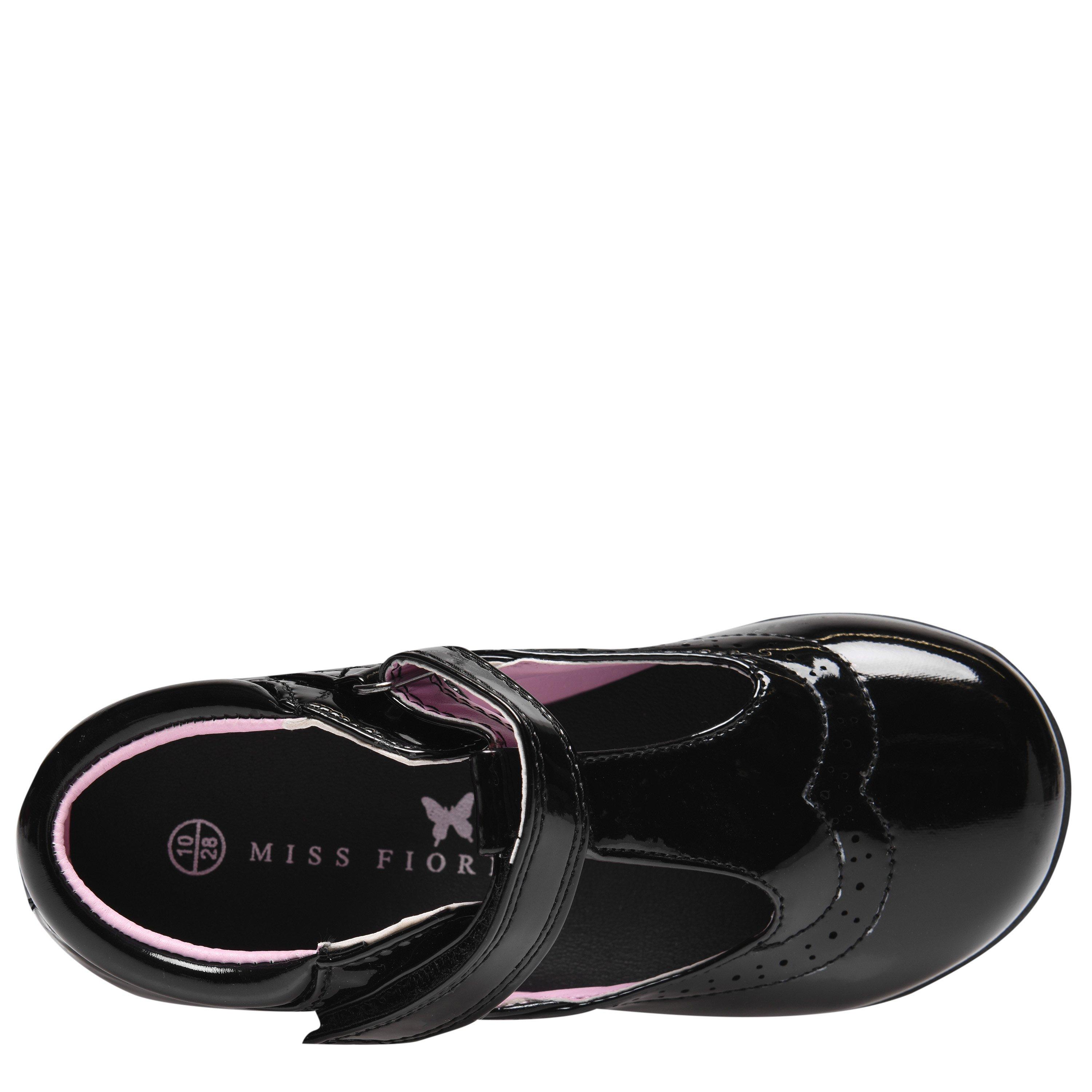 Black/Patent - Miss Fiori - Tara T Bar Shoes Childrens - 3