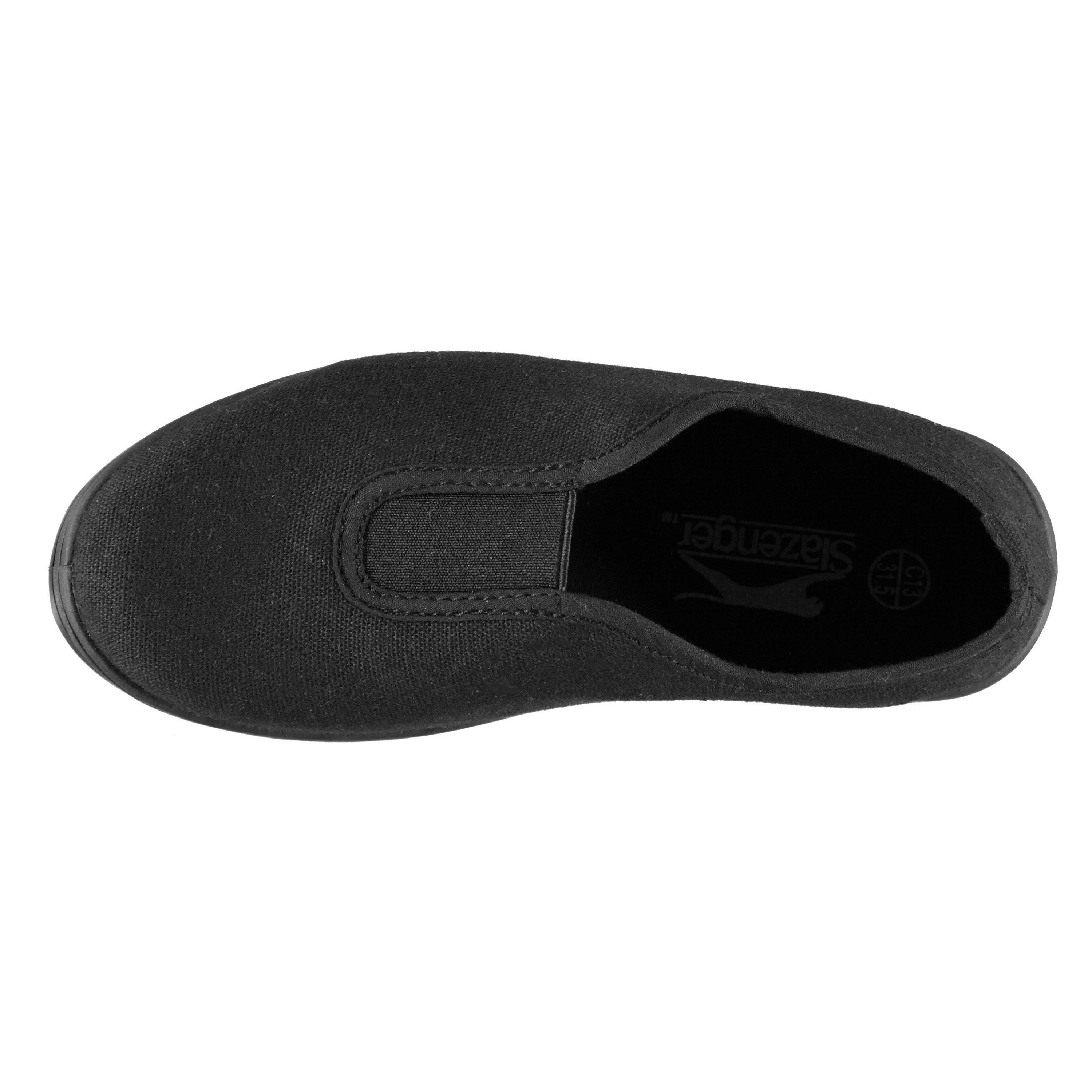 Crna - Slazenger - Canvas Slip On Childrens - 3