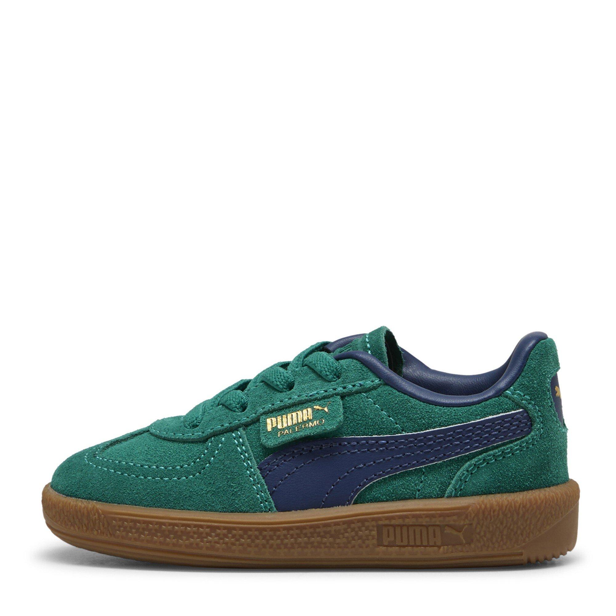 WldGrn-PrsnBl - Puma - Unisex Kids' Palermo Ac Classic Low-Top Trainers - 2