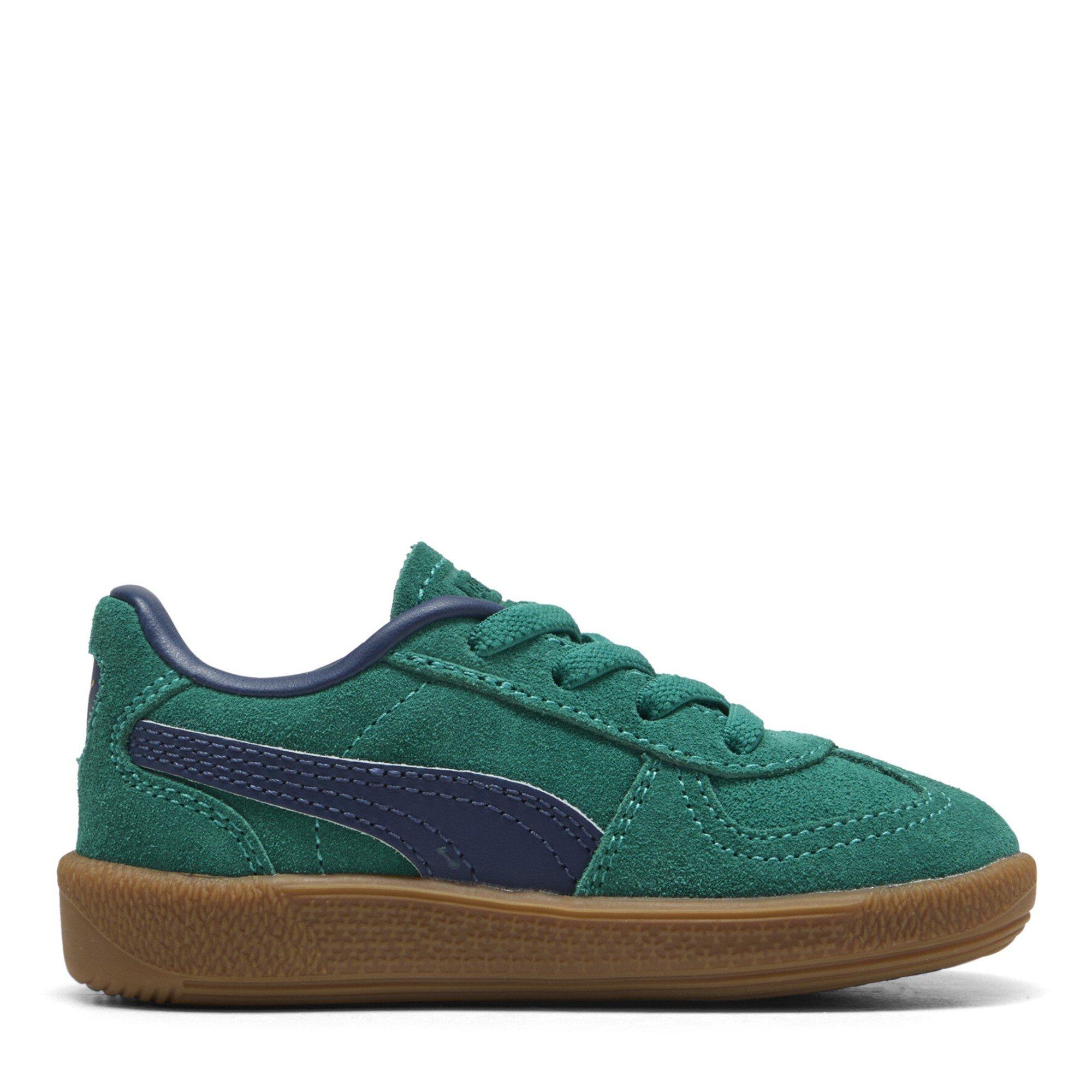WldGrn-PrsnBl - Puma - Unisex Kids' Palermo Ac Classic Low-Top Trainers - 4