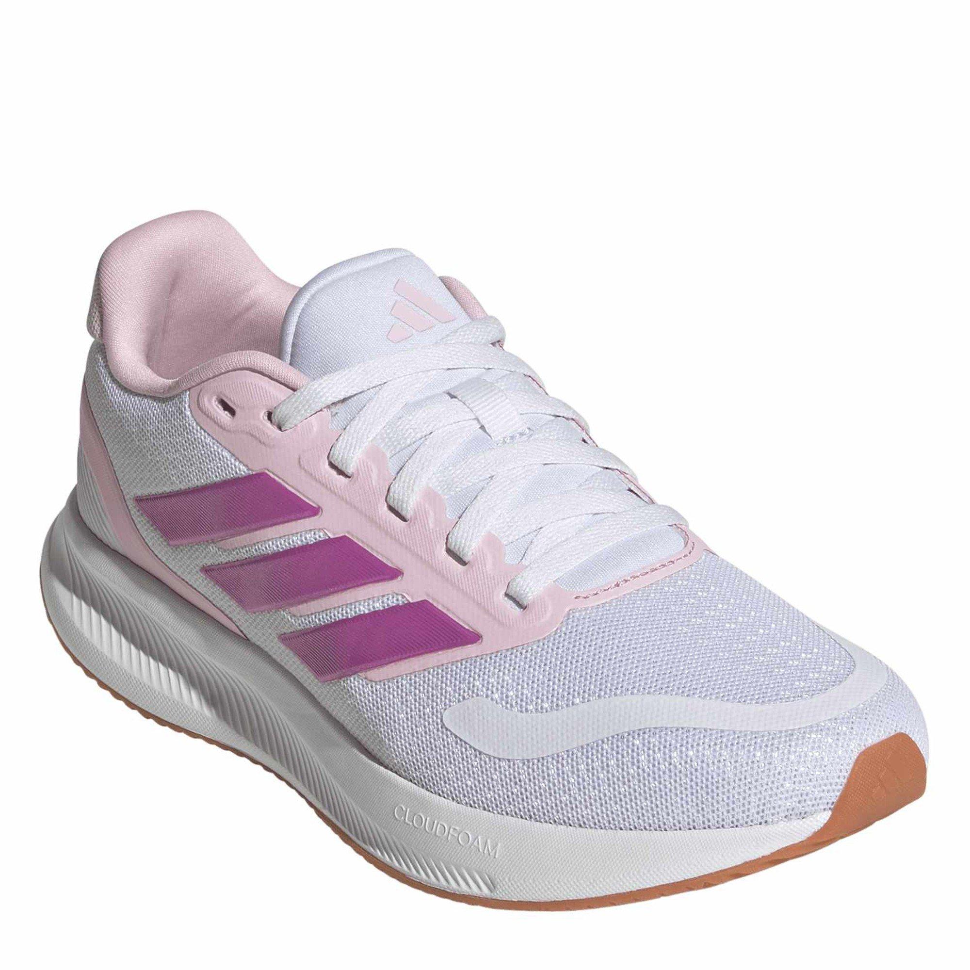 Ftwr White/Clea - adidas - Kids' Runfalcon 5 Road Running Shoes - 3