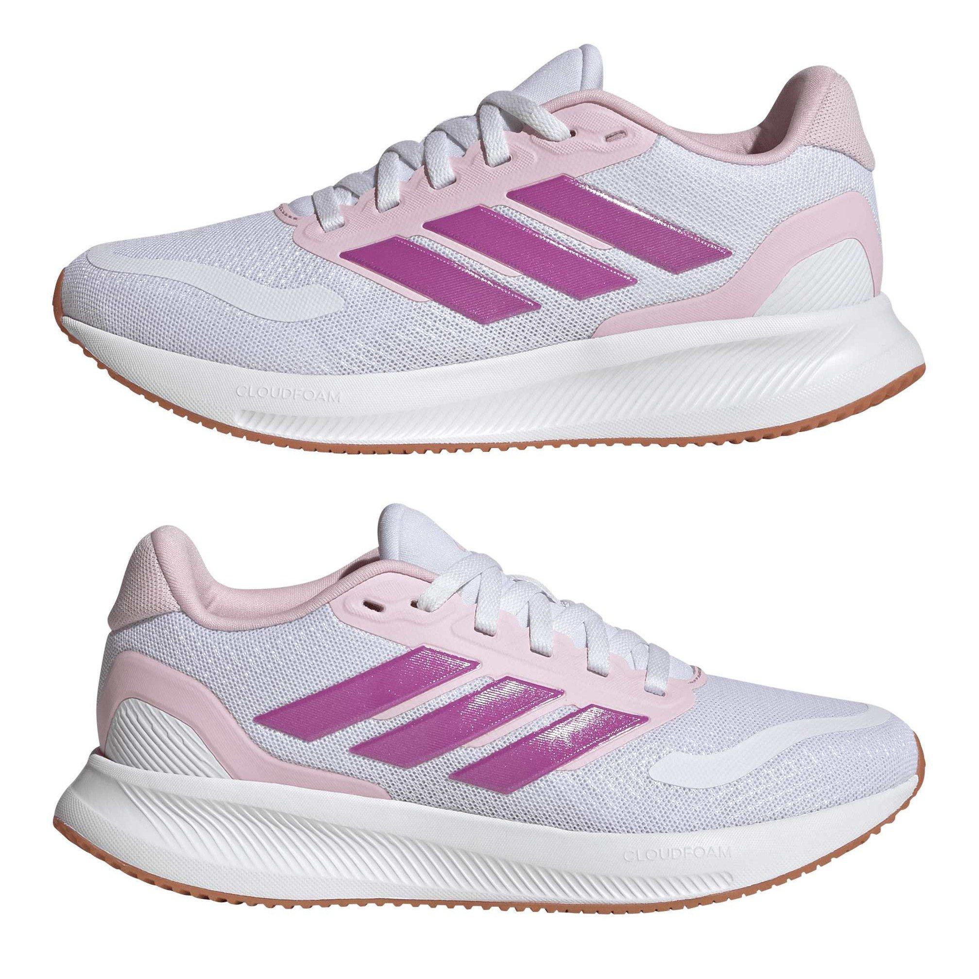 Ftwr White/Clea - adidas - Kids' Runfalcon 5 Road Running Shoes - 9