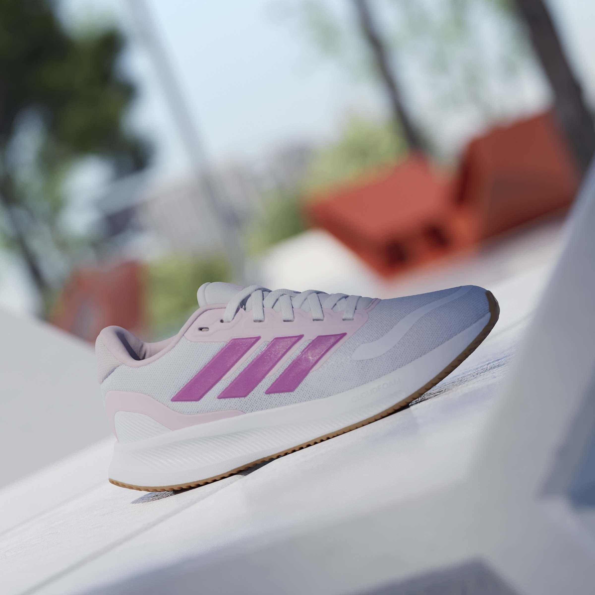 Ftwr White/Clea - adidas - Kids' Runfalcon 5 Road Running Shoes - 10