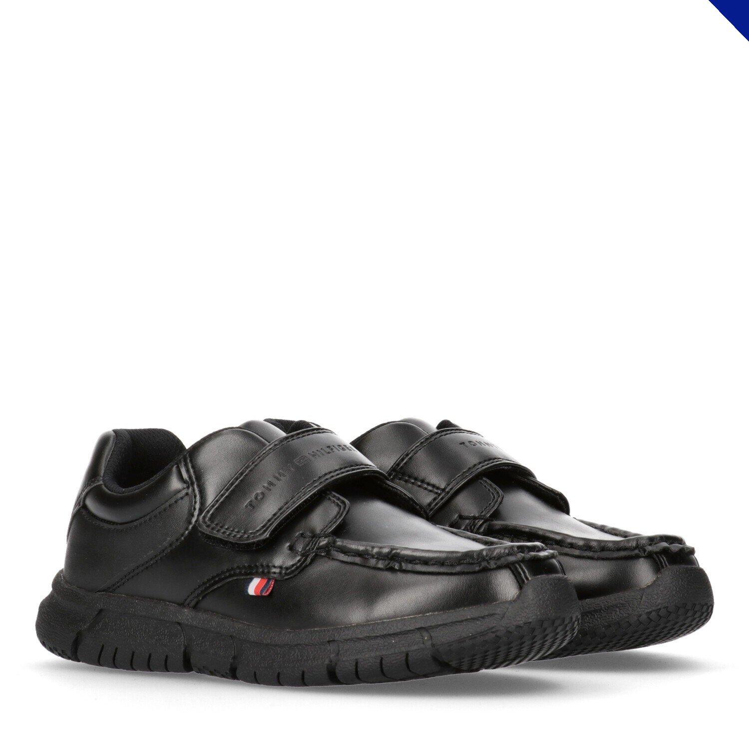 Preto - Tommy Hilfiger - Kids' Velcro Classic Low-Top Trainers - 2