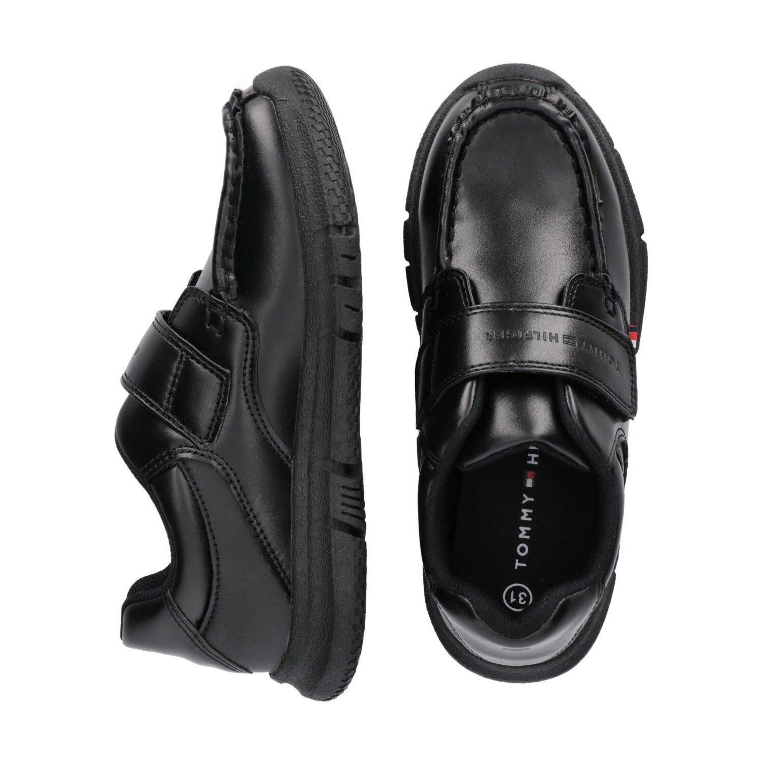 Preto - Tommy Hilfiger - Kids' Velcro Classic Low-Top Trainers - 3