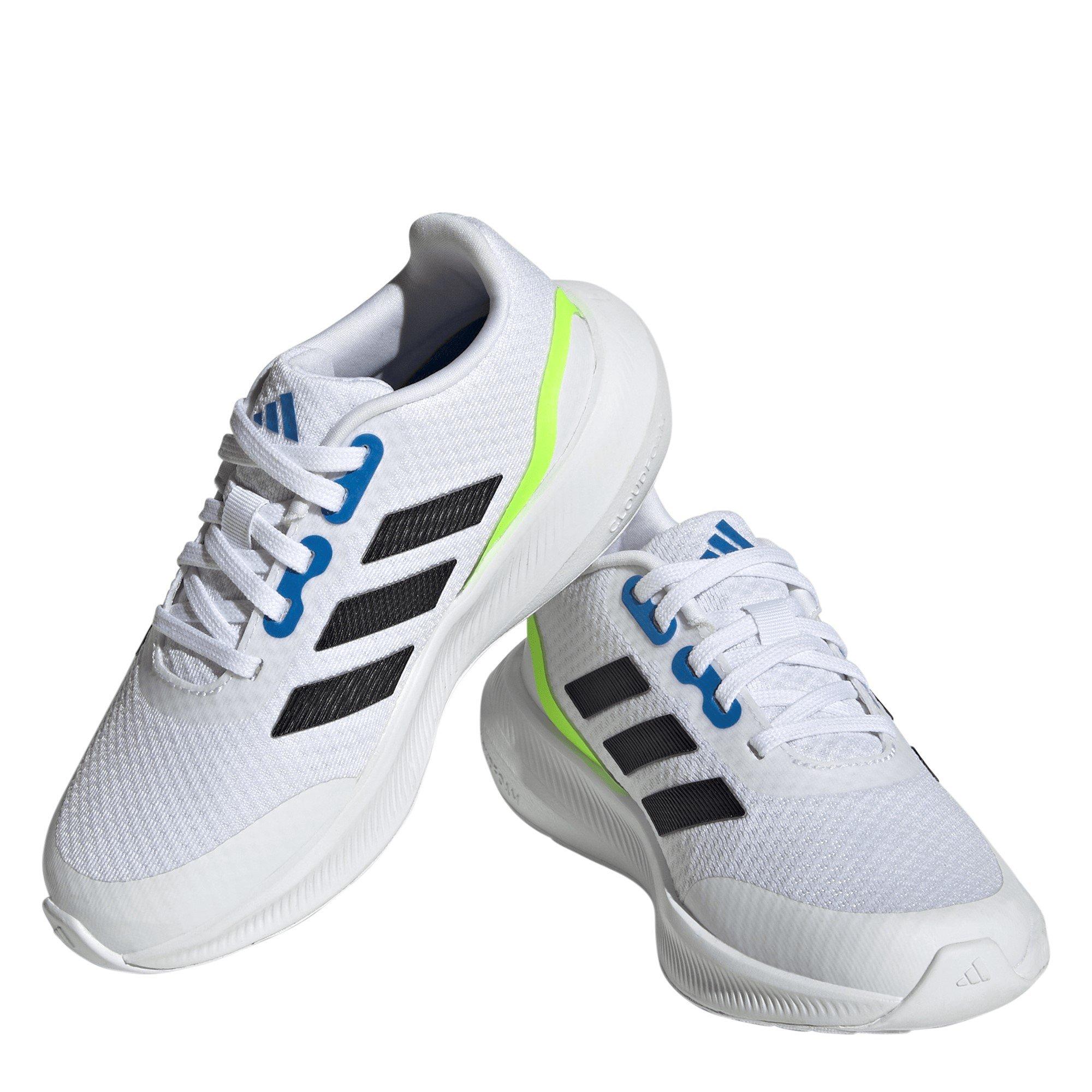 White/Royal - adidas - Run Falcon 3 Junior Boys Running Shoes - 3