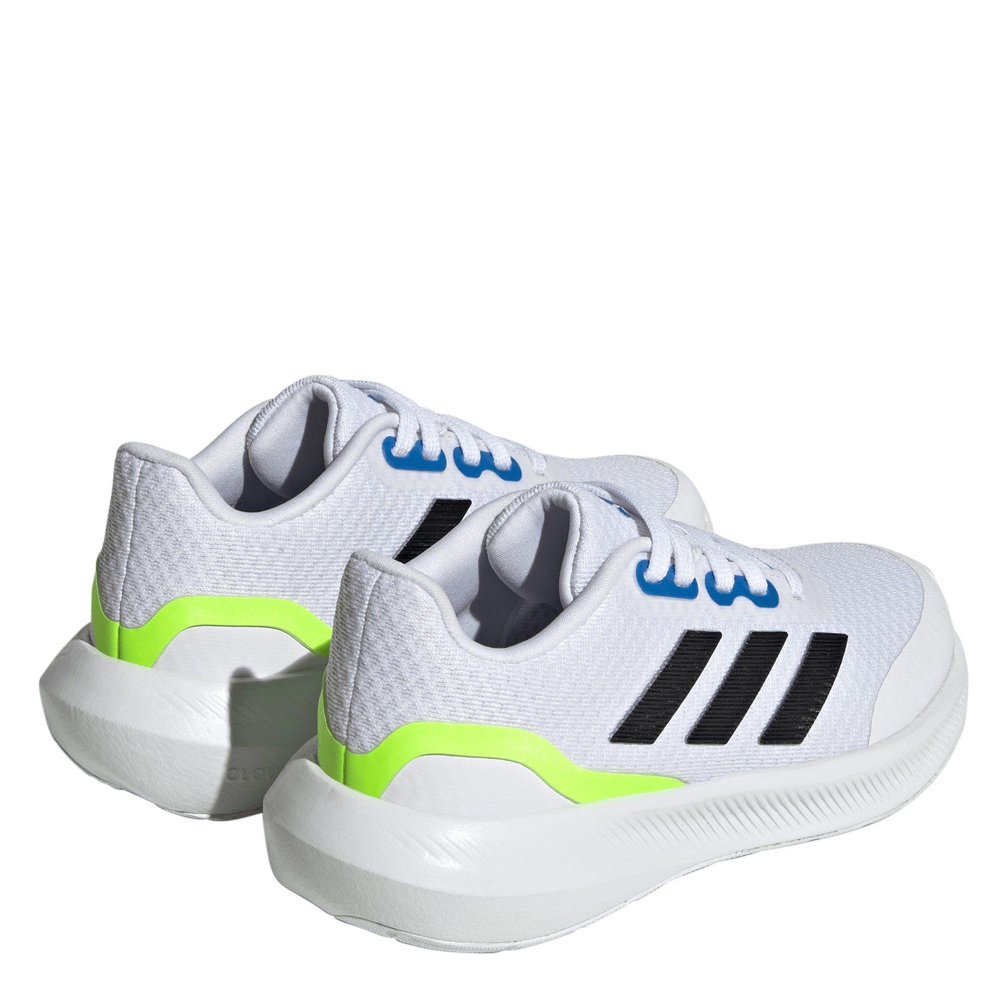 White/Royal - adidas - Run Falcon 3 Junior Boys Running Shoes - 4