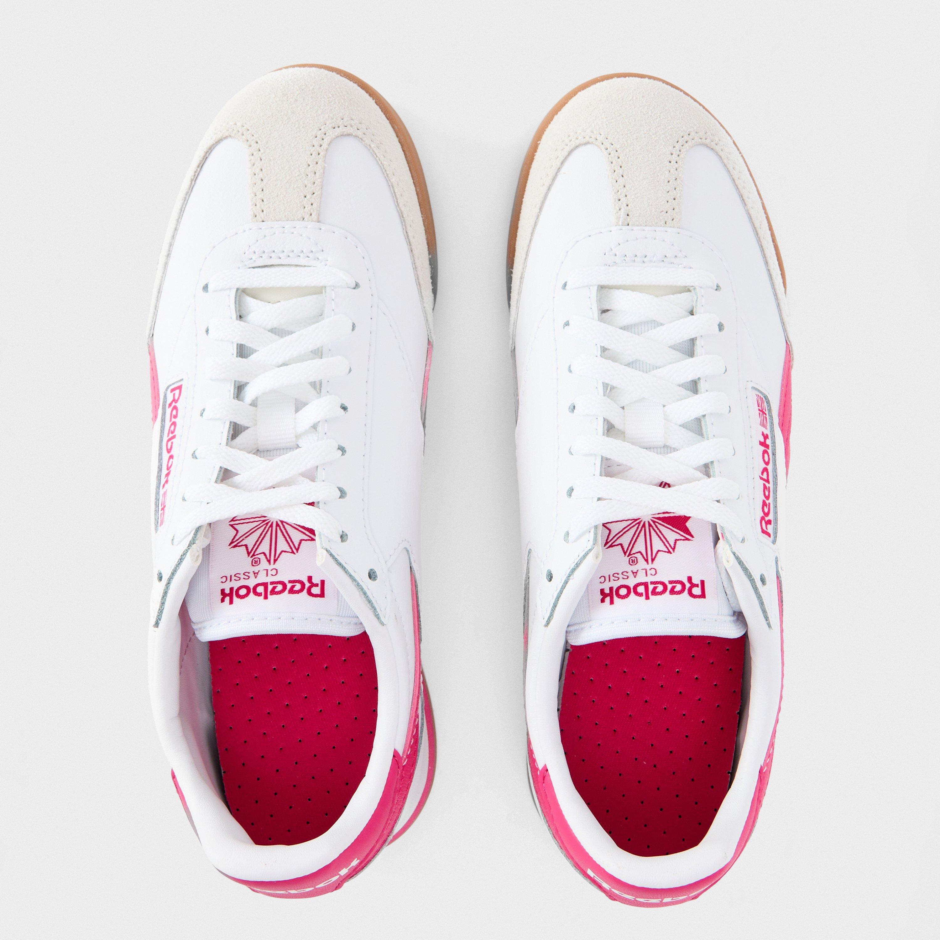 Ftwrwhite/Boldp - Reebok - Kids' Campio Classic Low-Top Trainers - 4